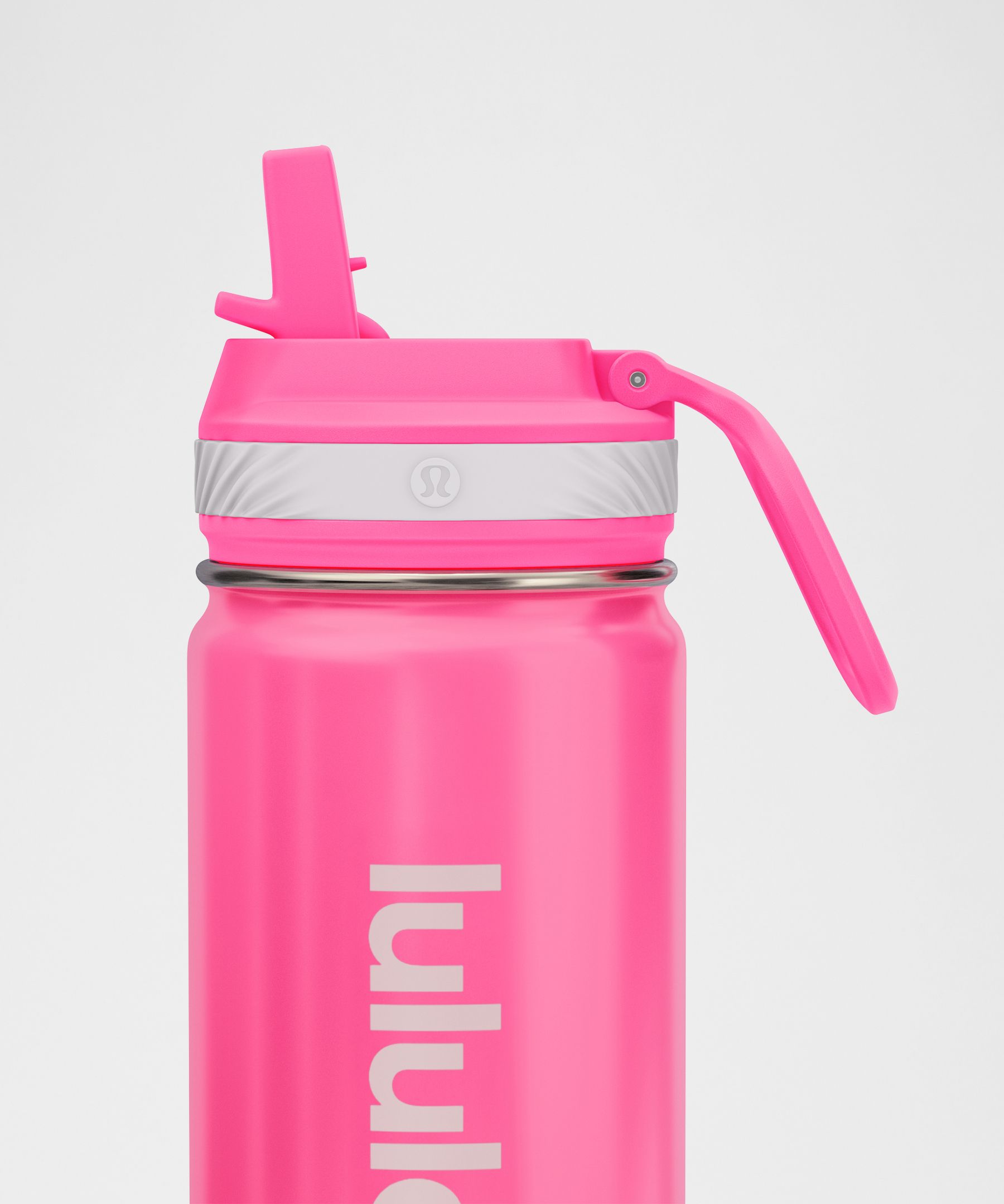 Botella deportiva Back to Life con tapa y pajita, 530&nbsp;ml *Brillante