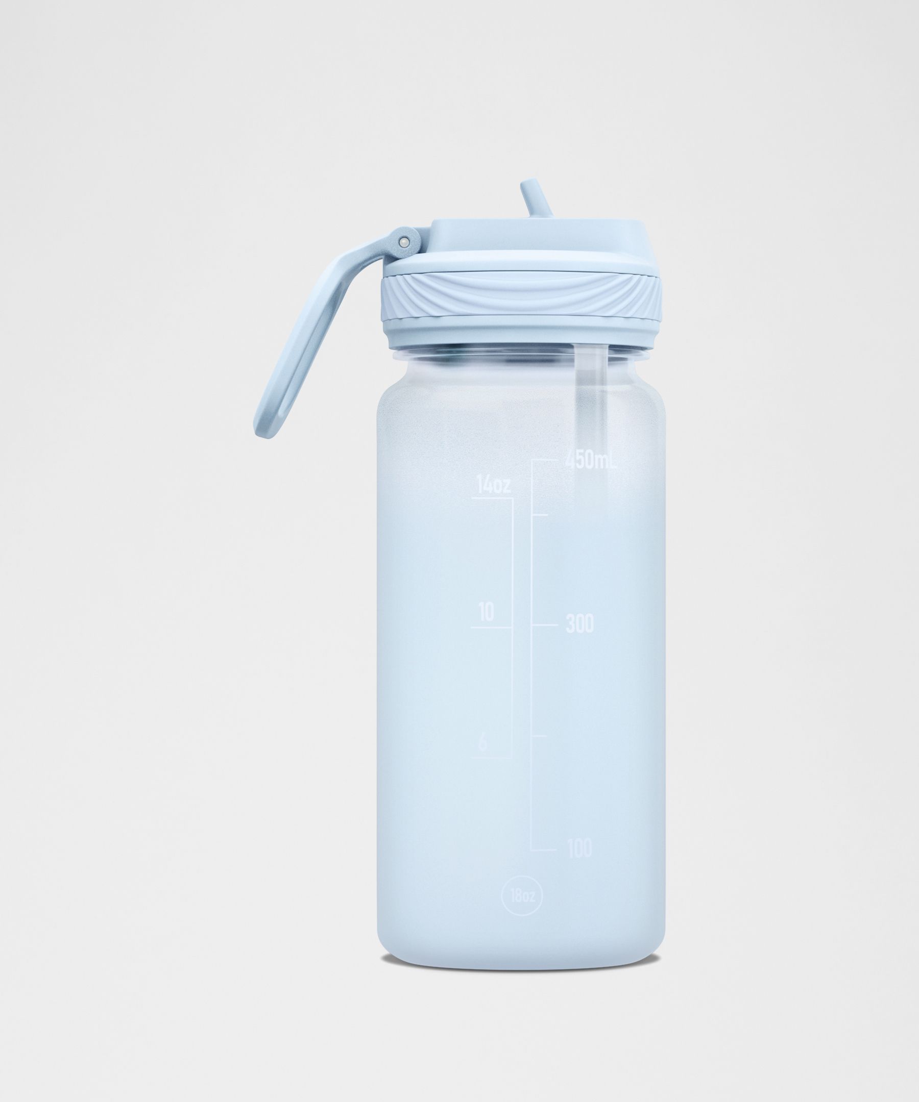 Back to Life Clear Bottle 18oz Straw Lid *Frosted
