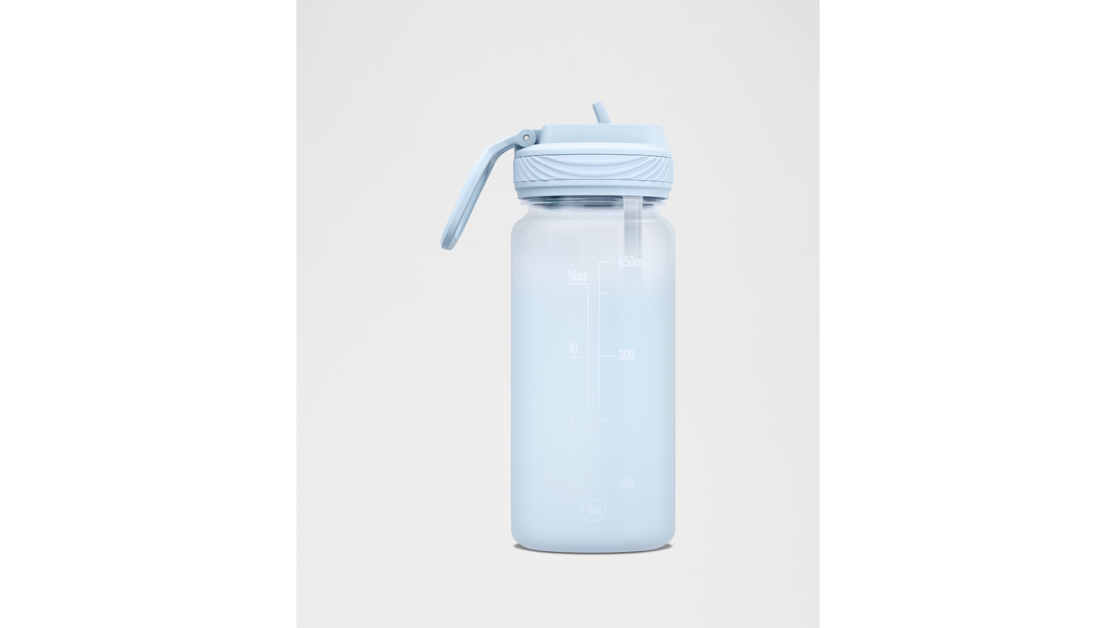 Back to Life Clear Bottle 18oz Straw Lid *Frosted