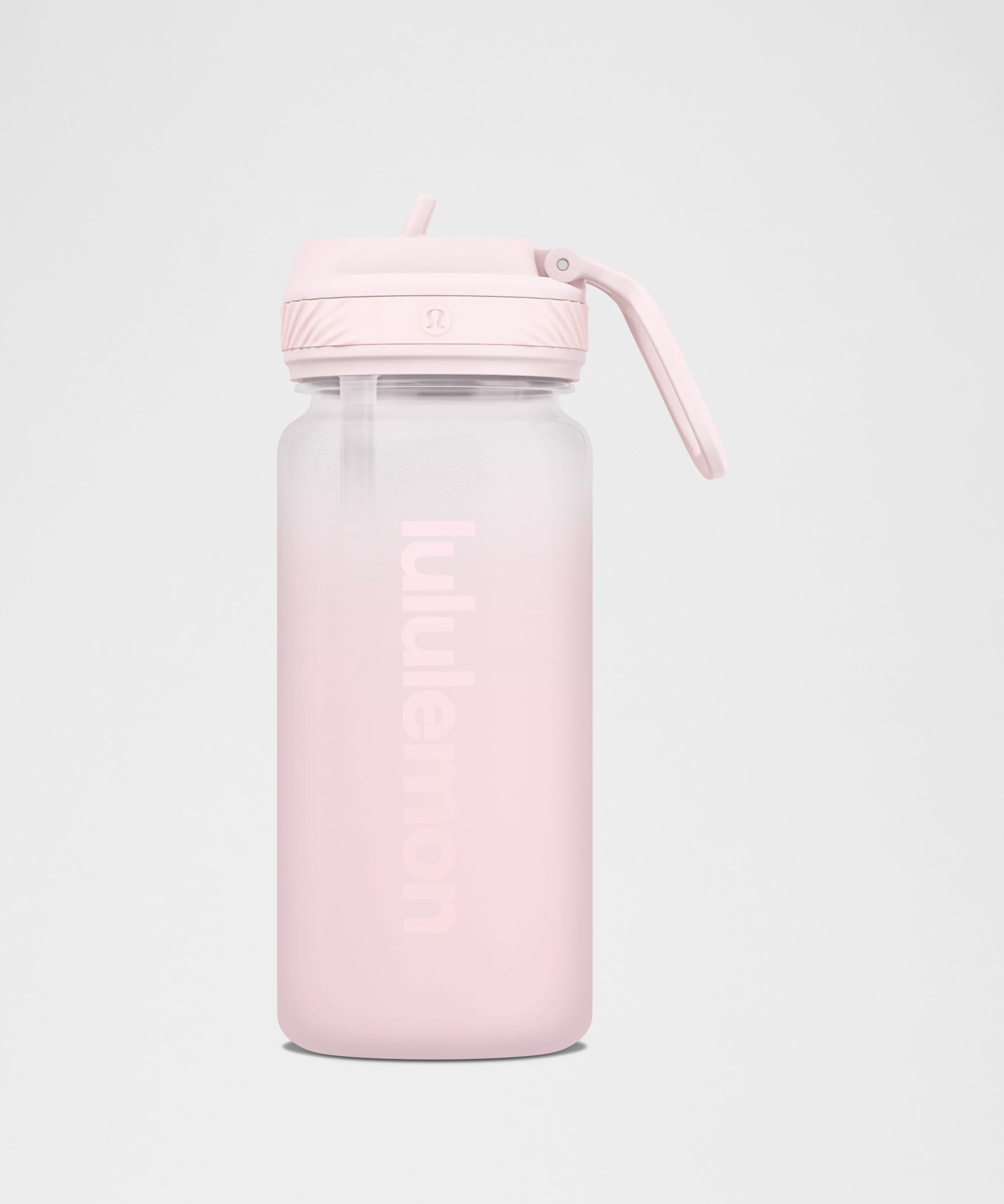 Lululemon Back To Life Clear Bottle 18oz Straw Lid