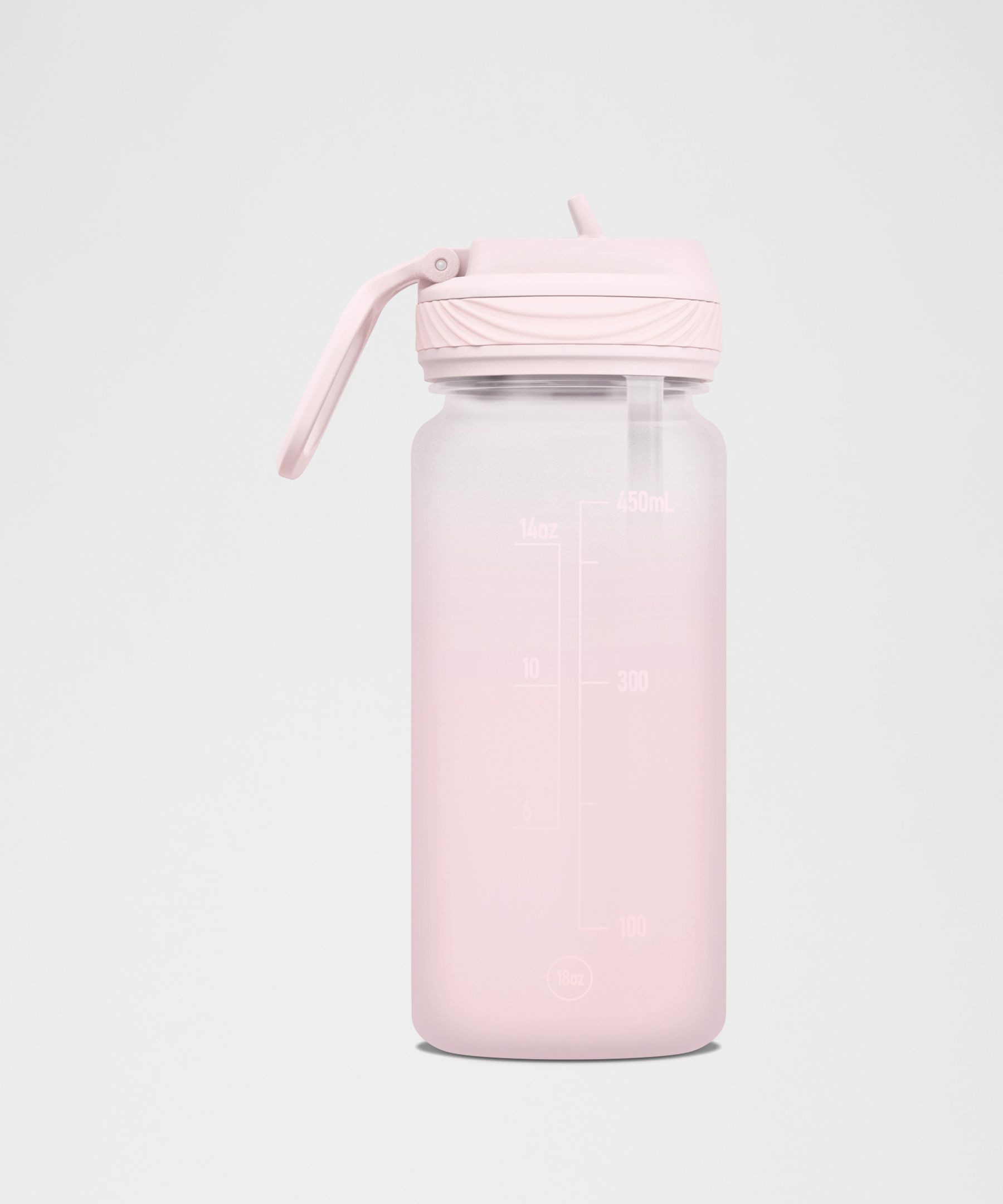 Back to Life Clear Bottle 18oz Straw Lid