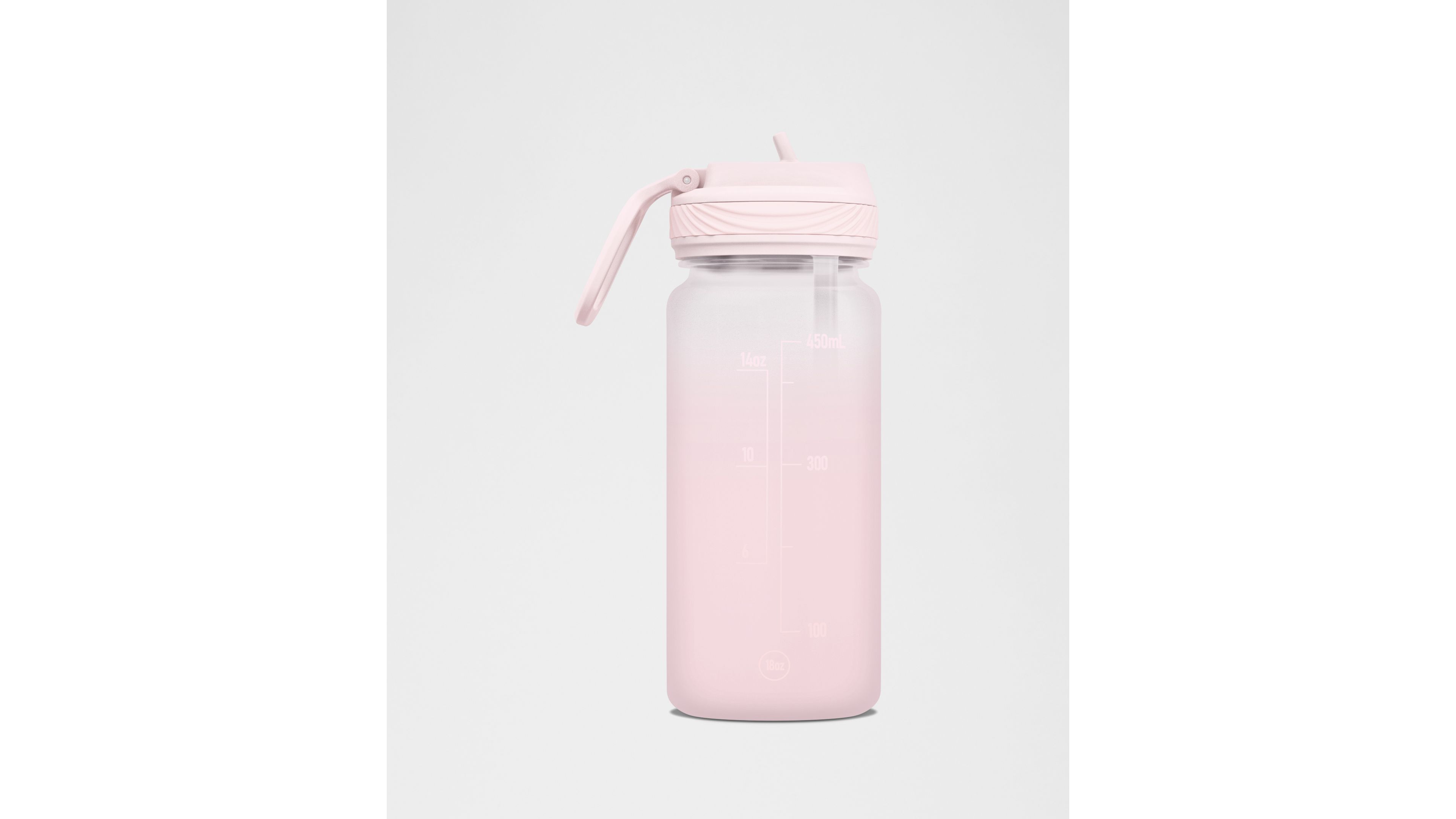 Back to Life Clear Bottle 18oz Straw Lid *Frosted