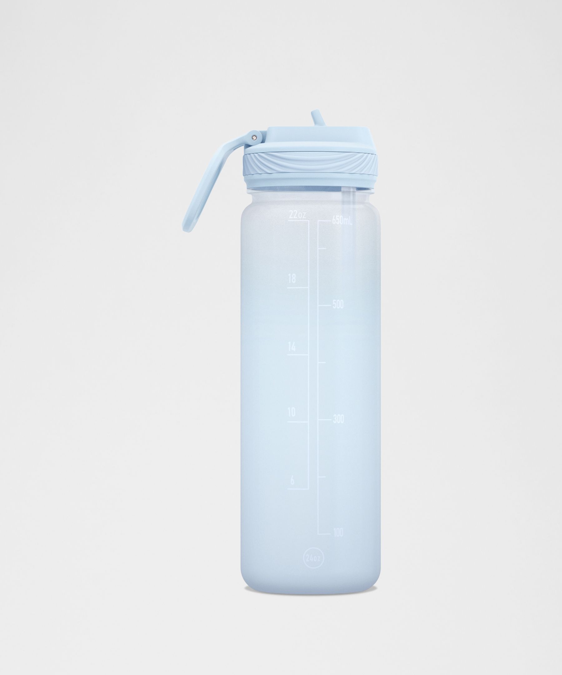 Back to Life Clear Bottle 24oz Straw Lid *Frosted