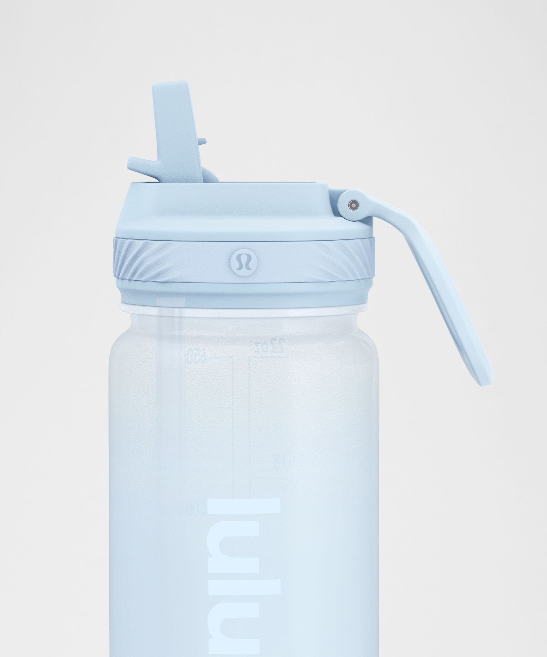 Back to Life Clear Bottle 24oz Straw Lid *Frosted