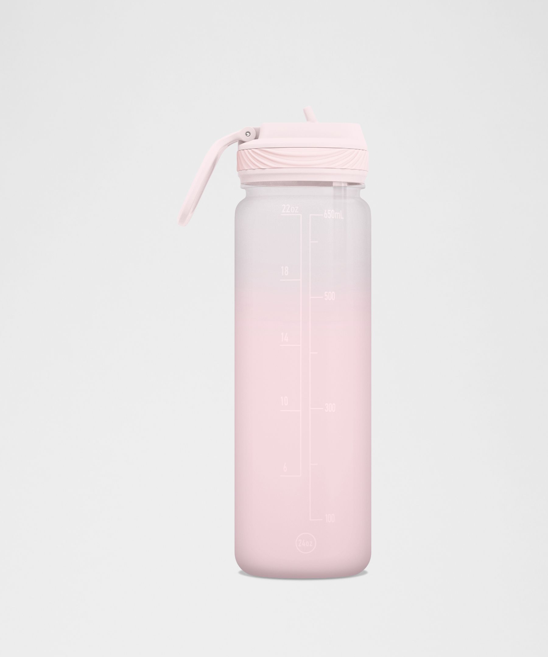 Back to Life Clear Bottle 24oz Straw Lid *Frosted