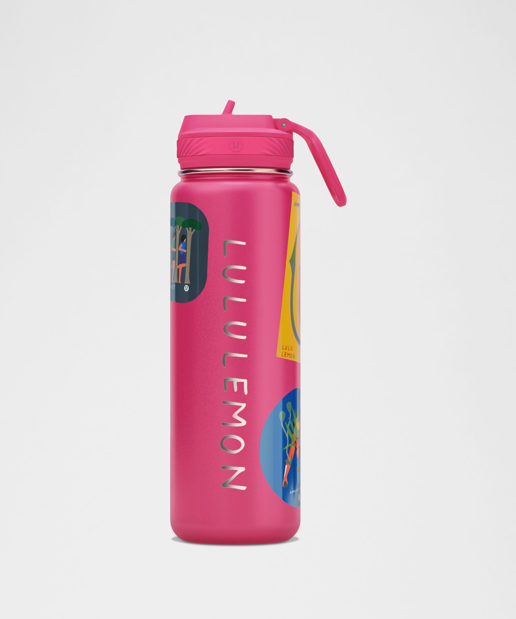 lululemon x Geoff McFetridge Back to Life Sport Bottle 24oz *Straw Lid