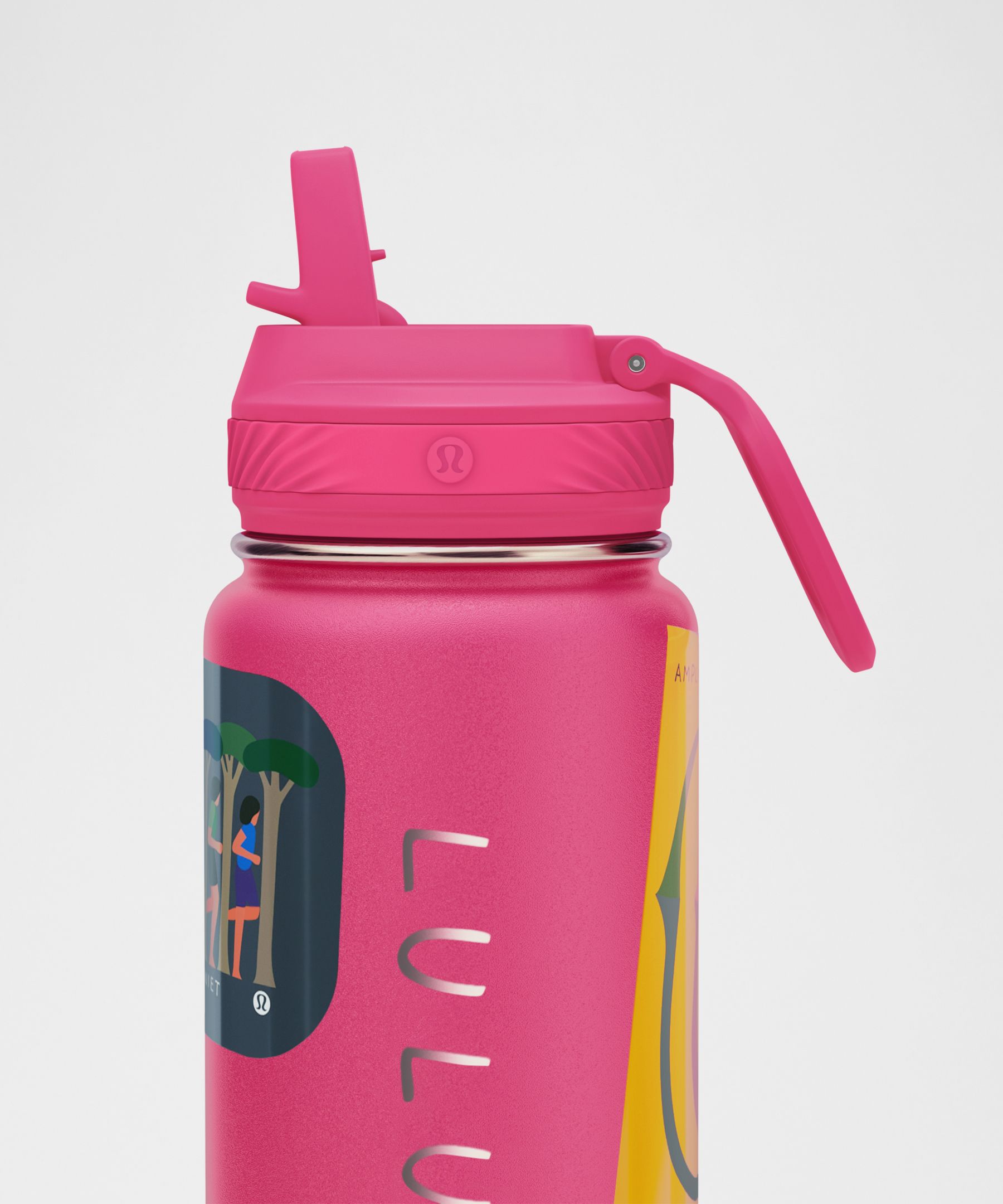 lululemon x Geoff McFetridge Back to Life Sport Bottle 24oz *Straw Lid