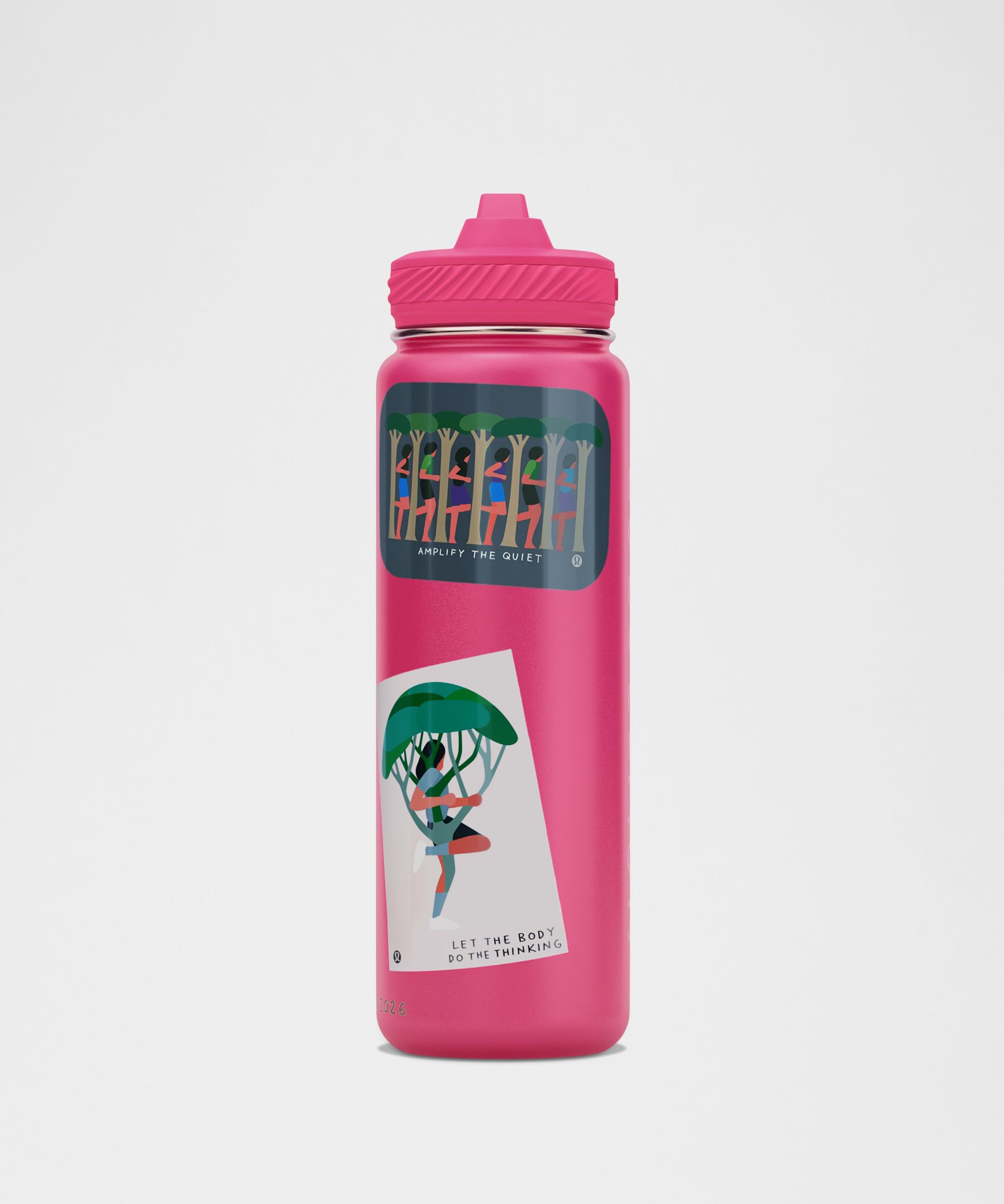 lululemon x Geoff McFetridge Back to Life Sport Bottle 24oz *Straw Lid