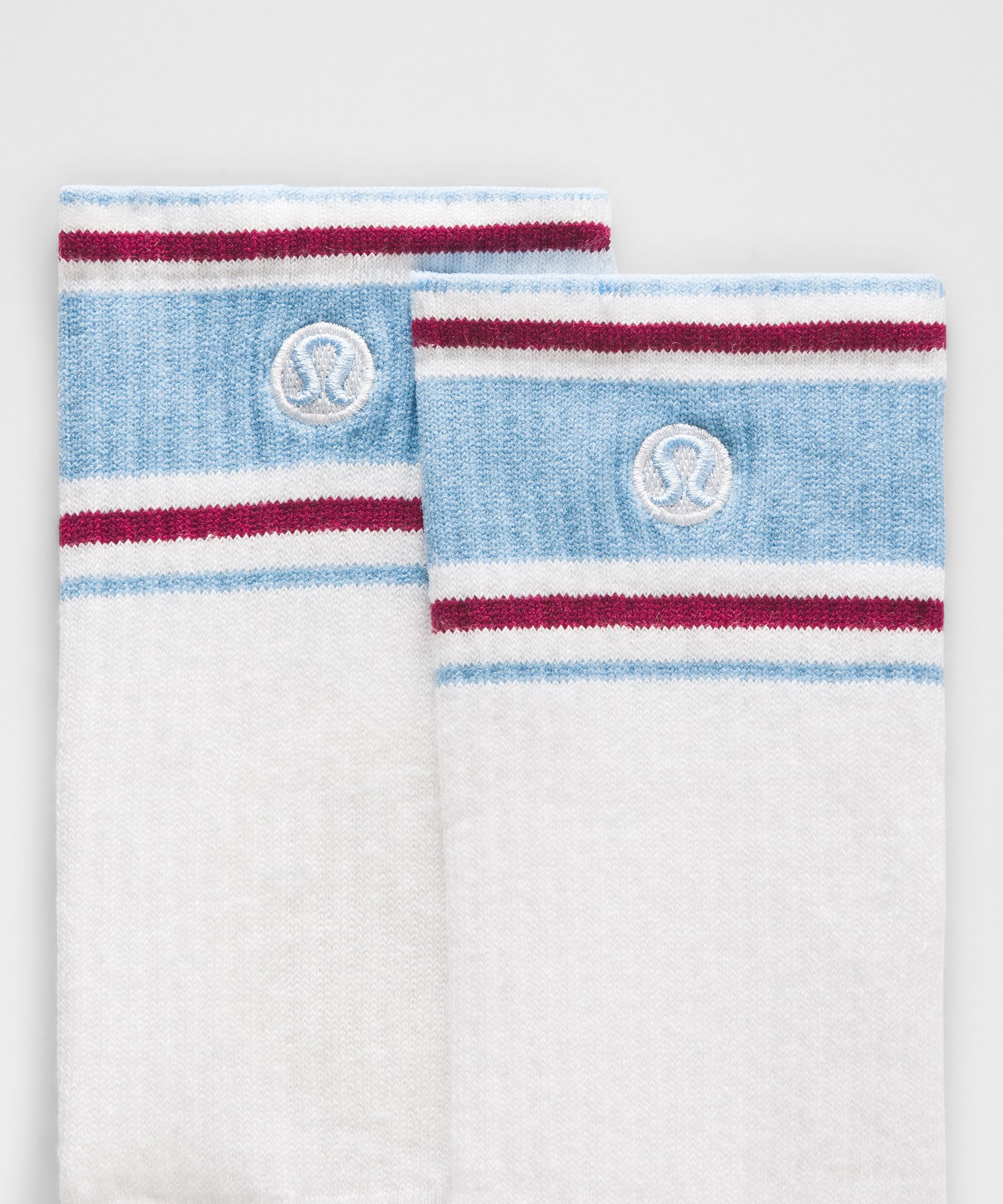 Unisex Daily Essential Crew Socks *Retro Stripe