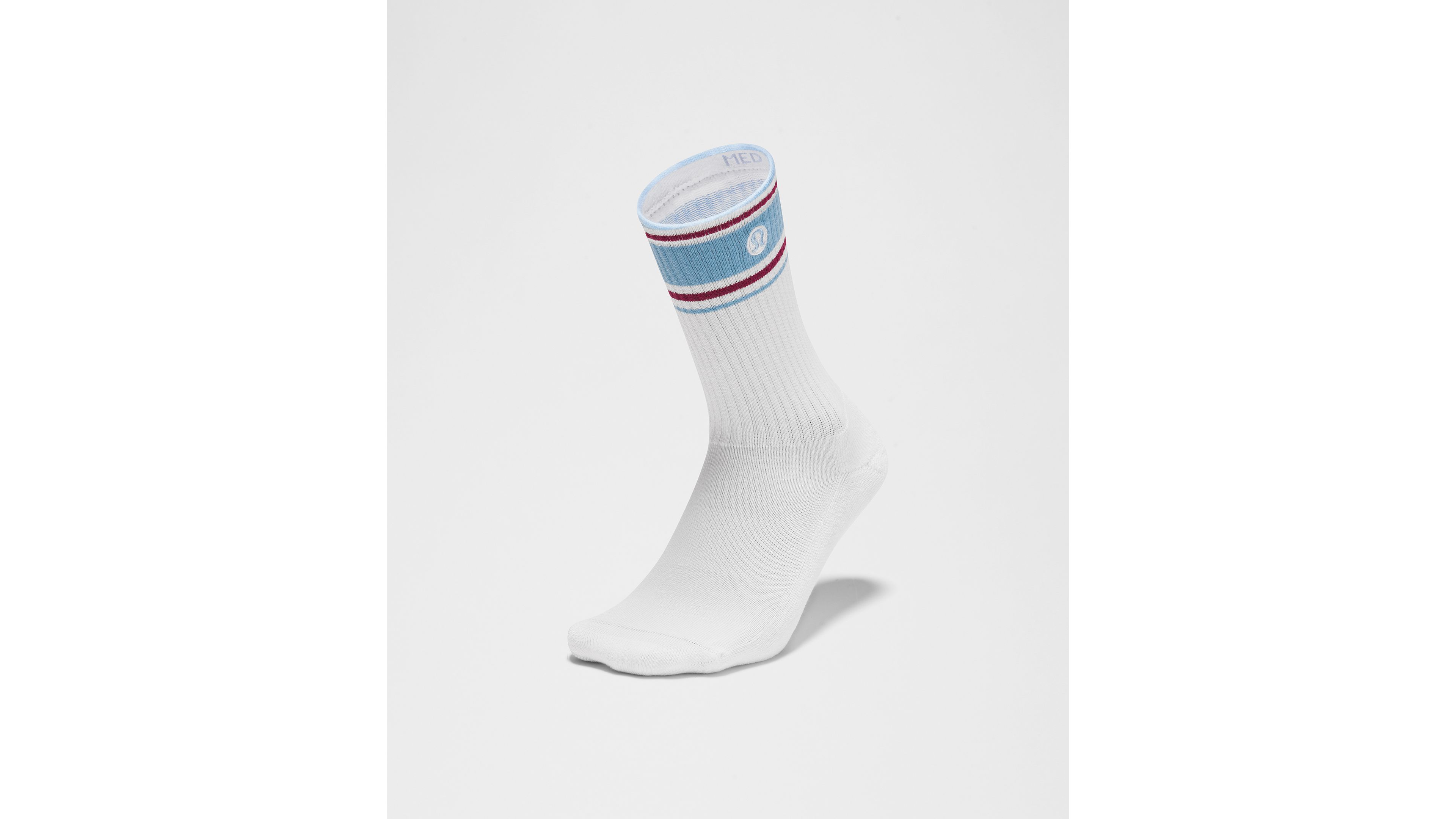 Unisex Daily Essential Crew Socks *Retro Stripe