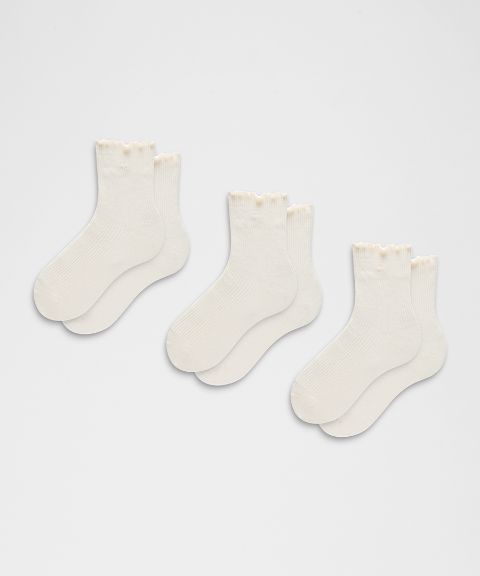 Носки Lululemon Lettuce Edge унисекс, 3 пары