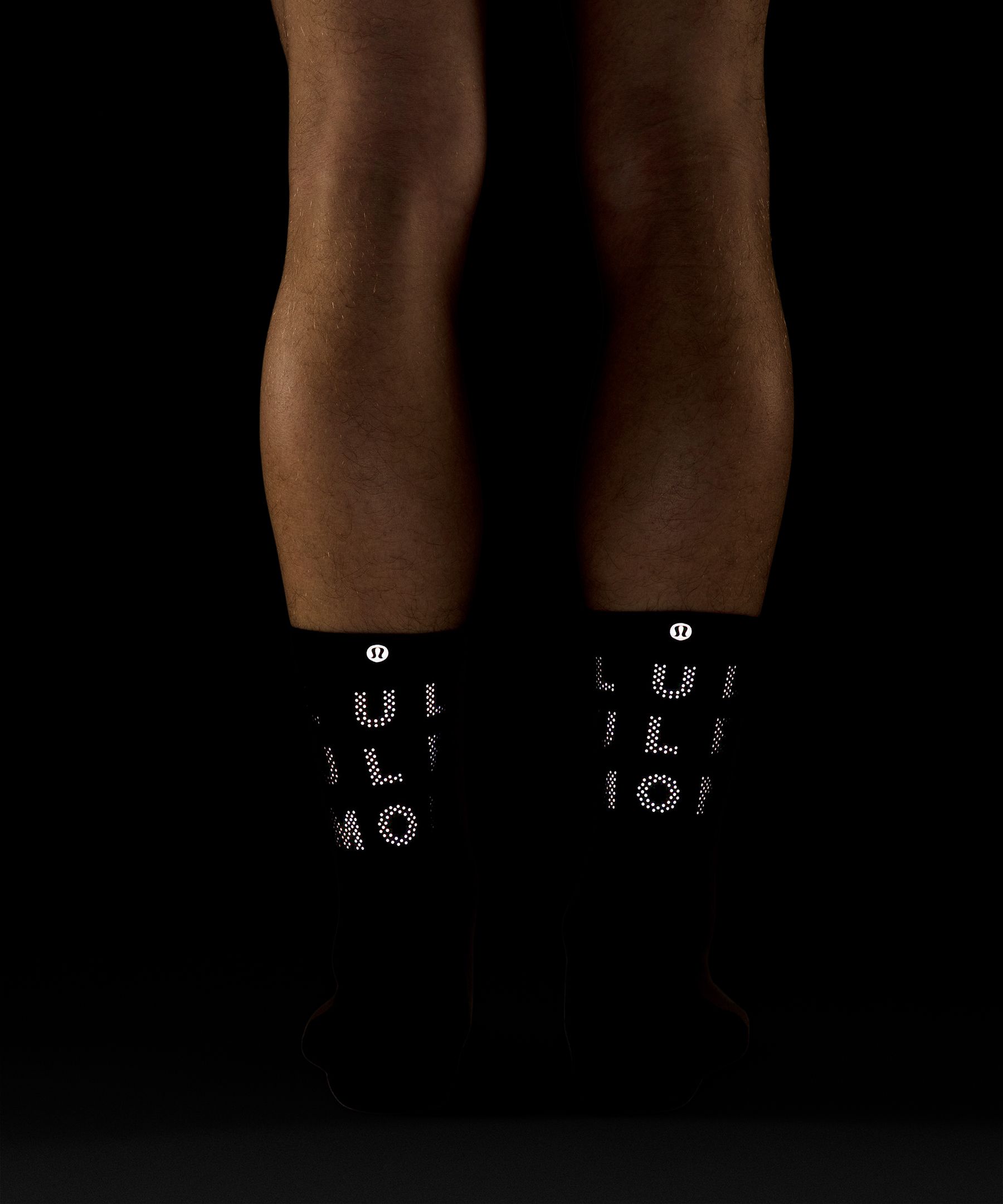 Unisex Power Stride Crew Socks *Reflective