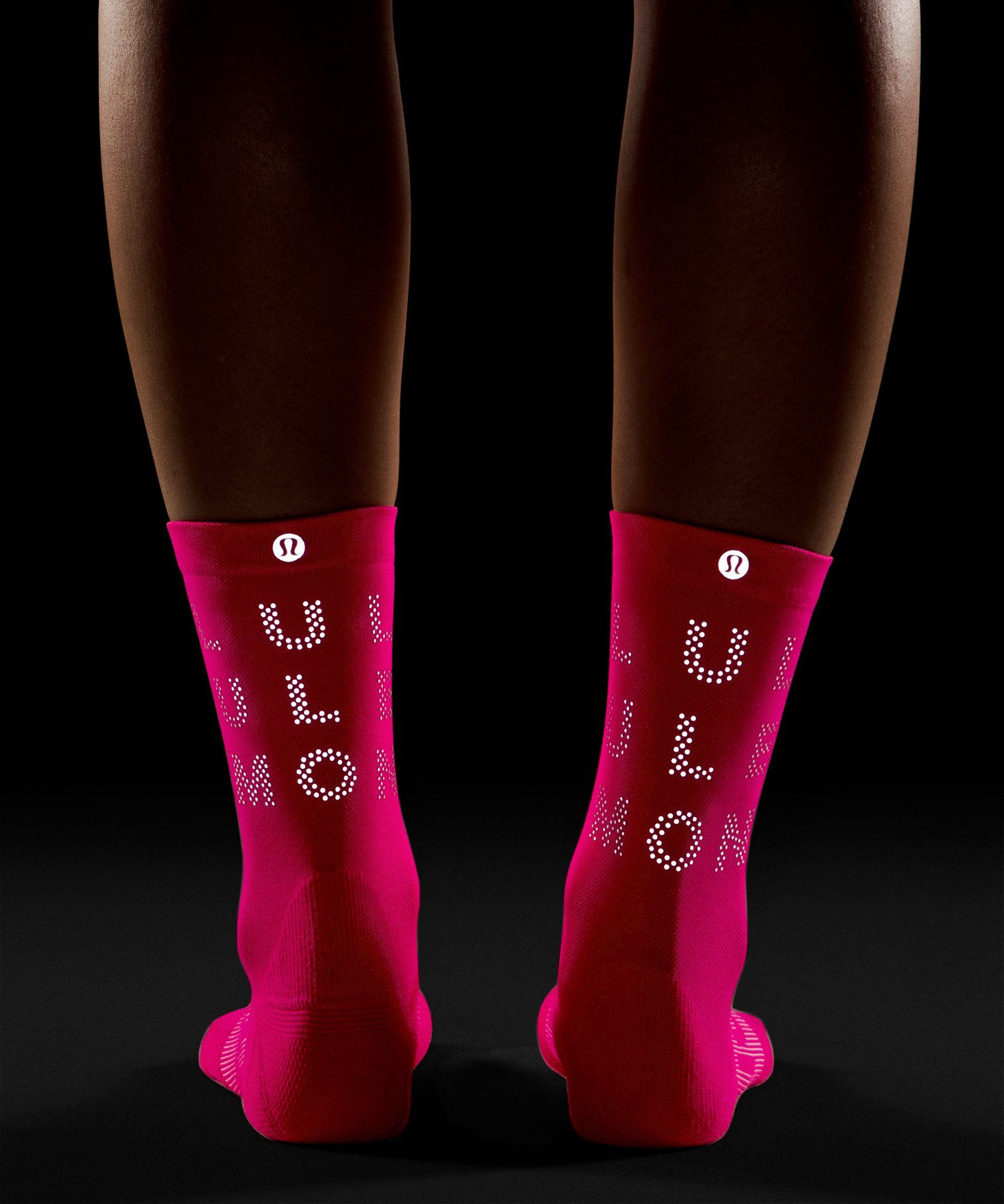 Unisex Power Stride Crew Socks *Reflective