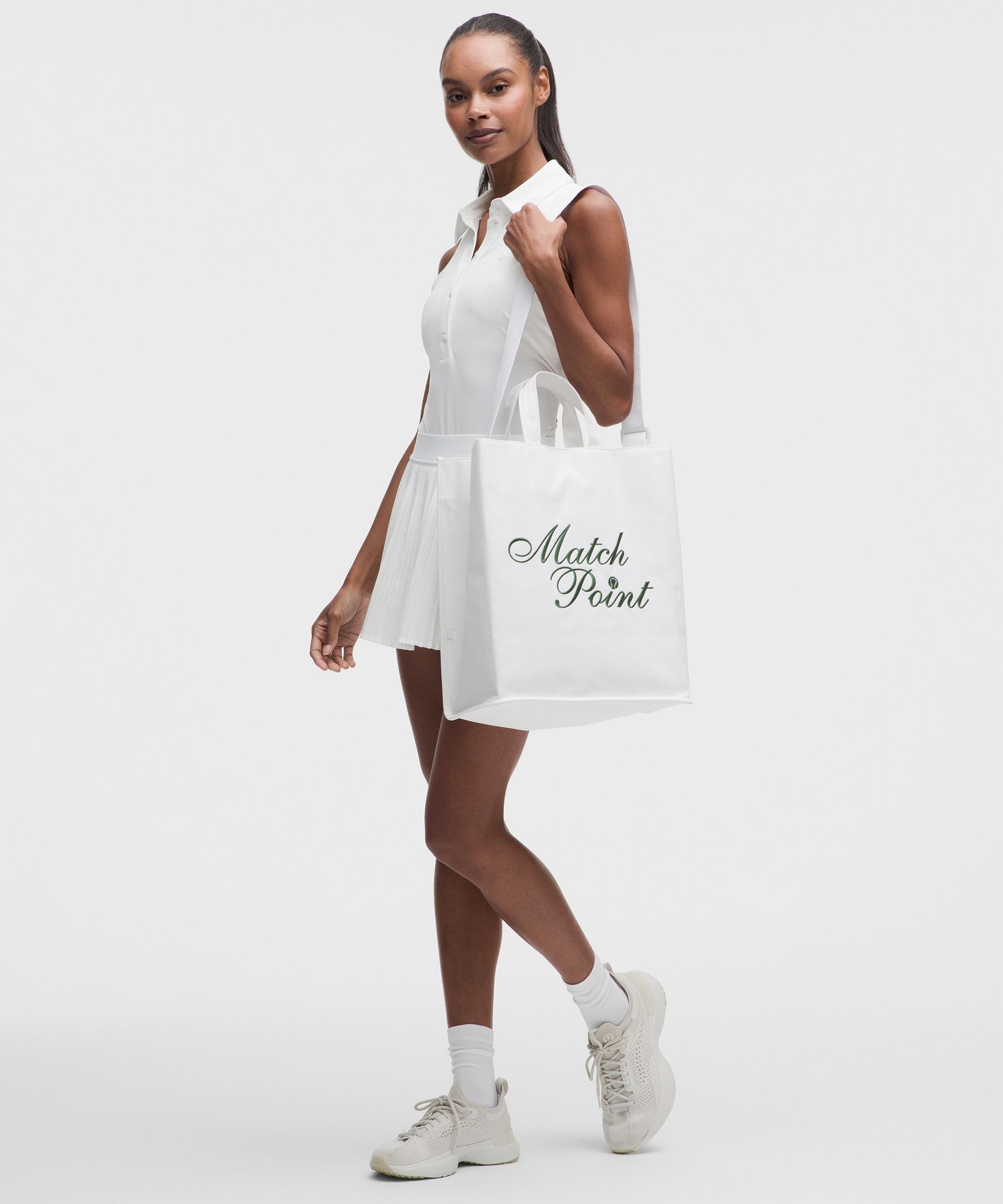 Canvas Market Tote Bag 19L *Tennis Graphic