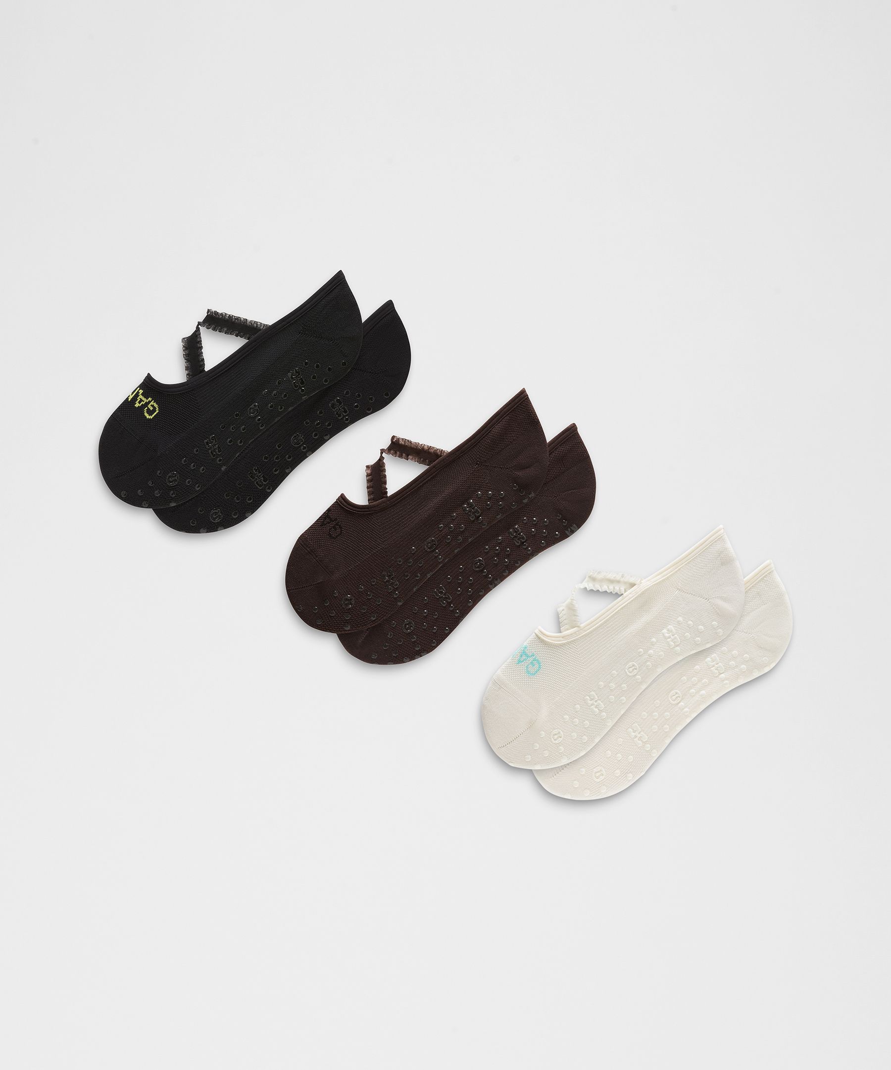GANNI x lululemon Unisex Find Your Balance Ruffle-Trim Grip Socks