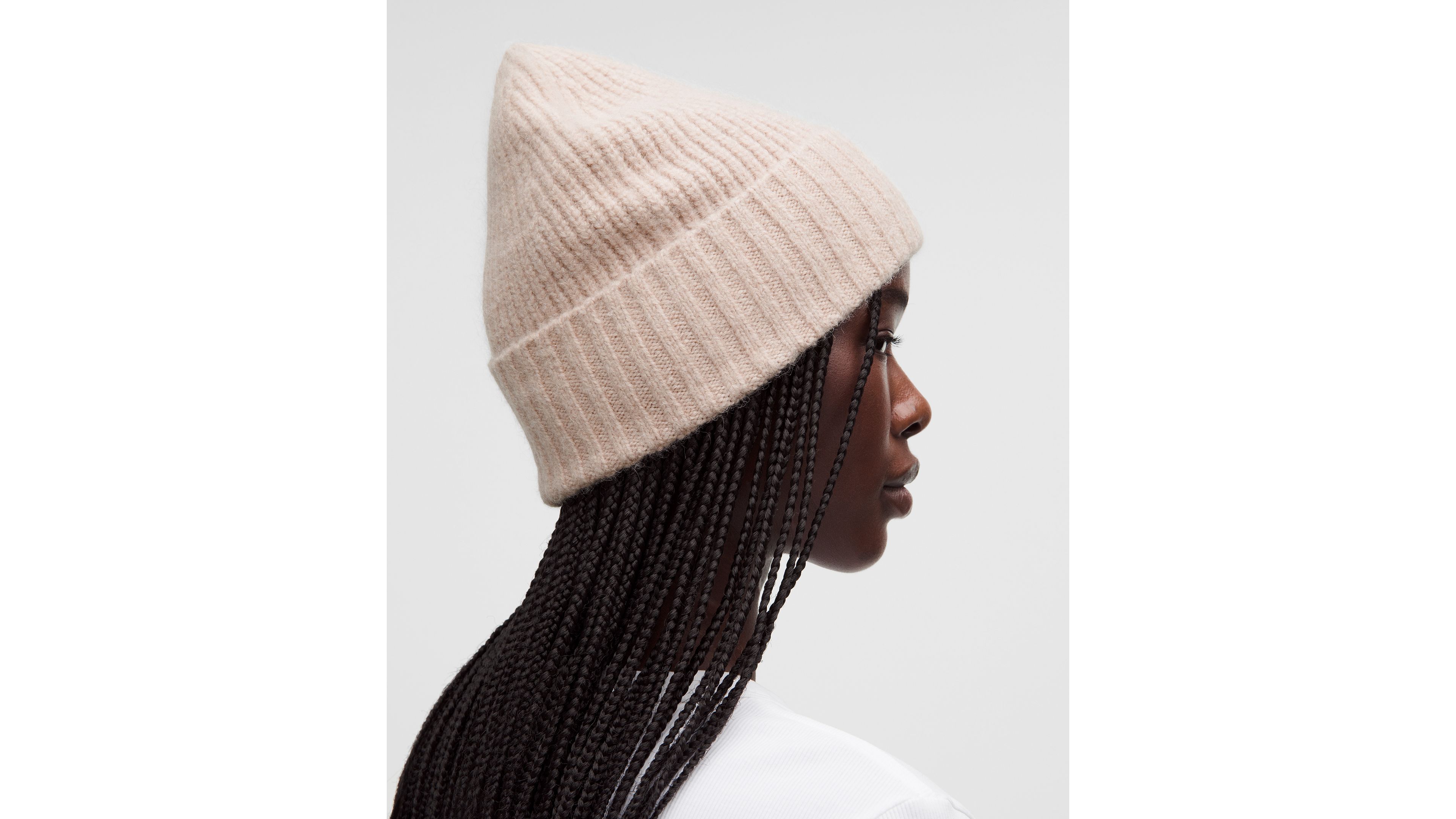 Ribbed-Knit Wide-Cuff Beanie