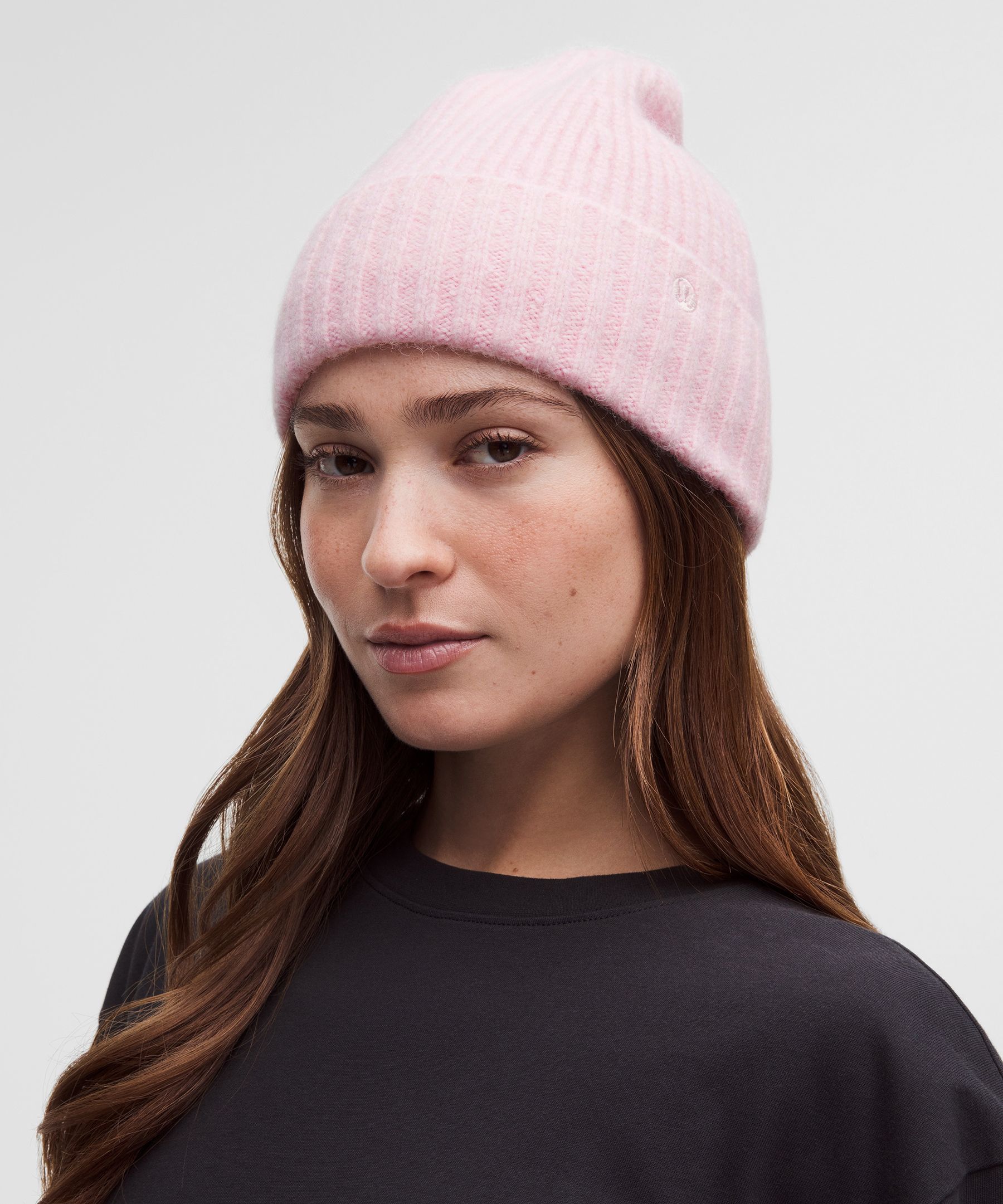Ribbed-Knit Wide-Cuff Beanie