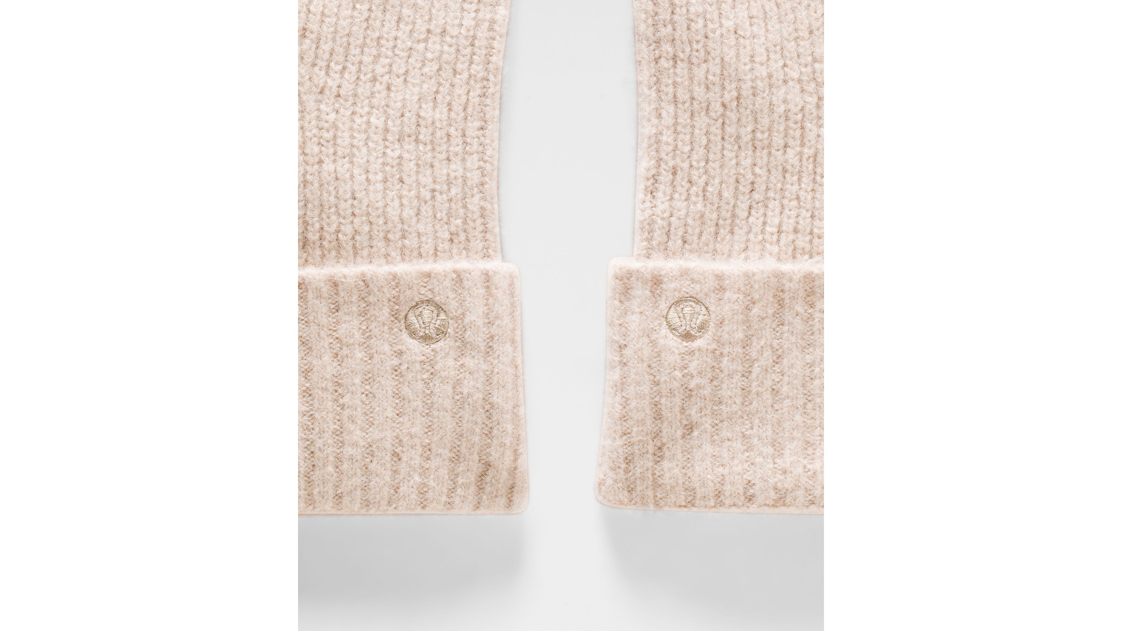 Ribbed-Knit Wide-Cuff Mittens