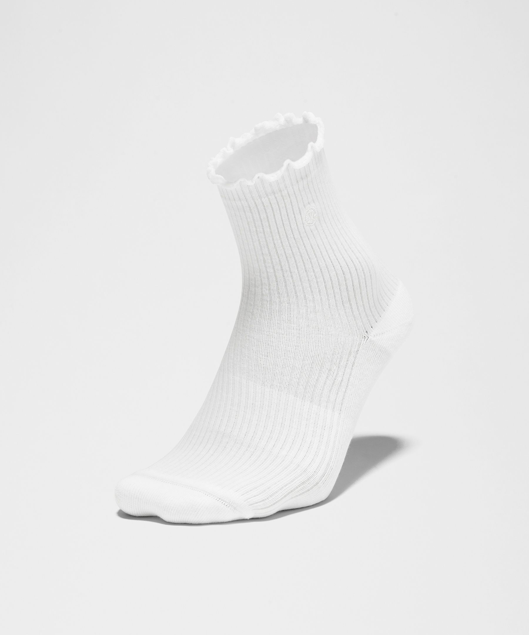 Unisex Lettuce Edge Quarter Socks