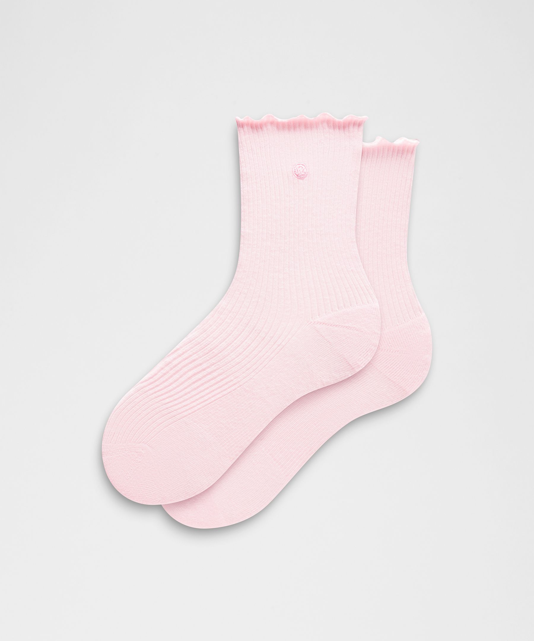 Unisex Lettuce Edge Quarter Socks