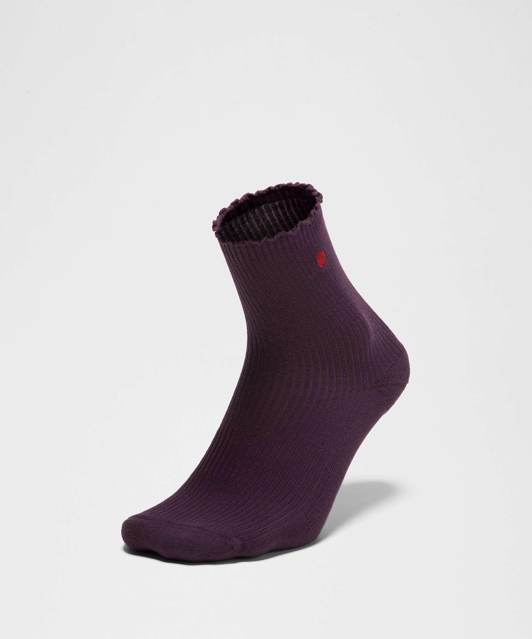 Unisex Lettuce Edge Quarter Socks