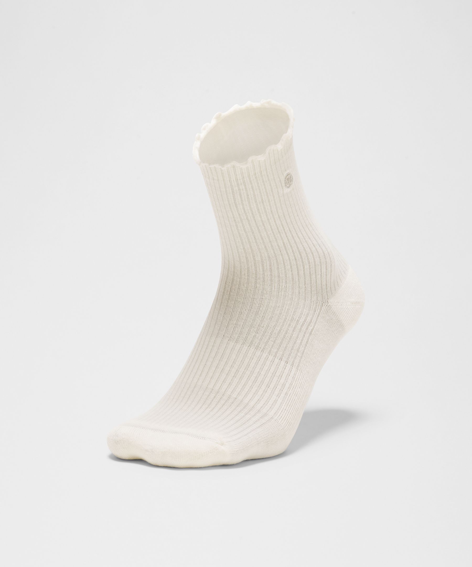 Unisex Lettuce Edge Quarter Socks
