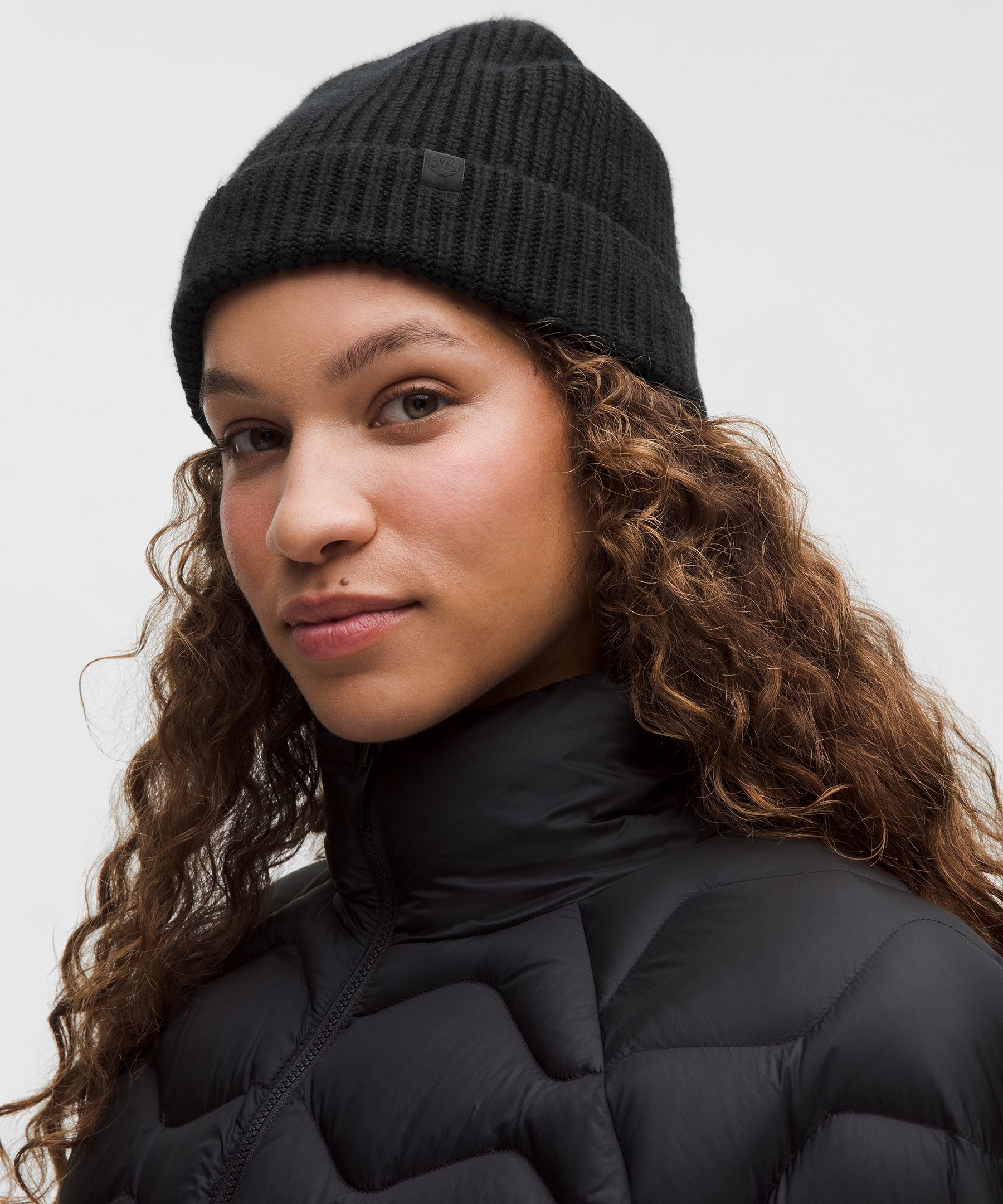 Close-Fit Wool-Blend Ribbed Knit Beanie