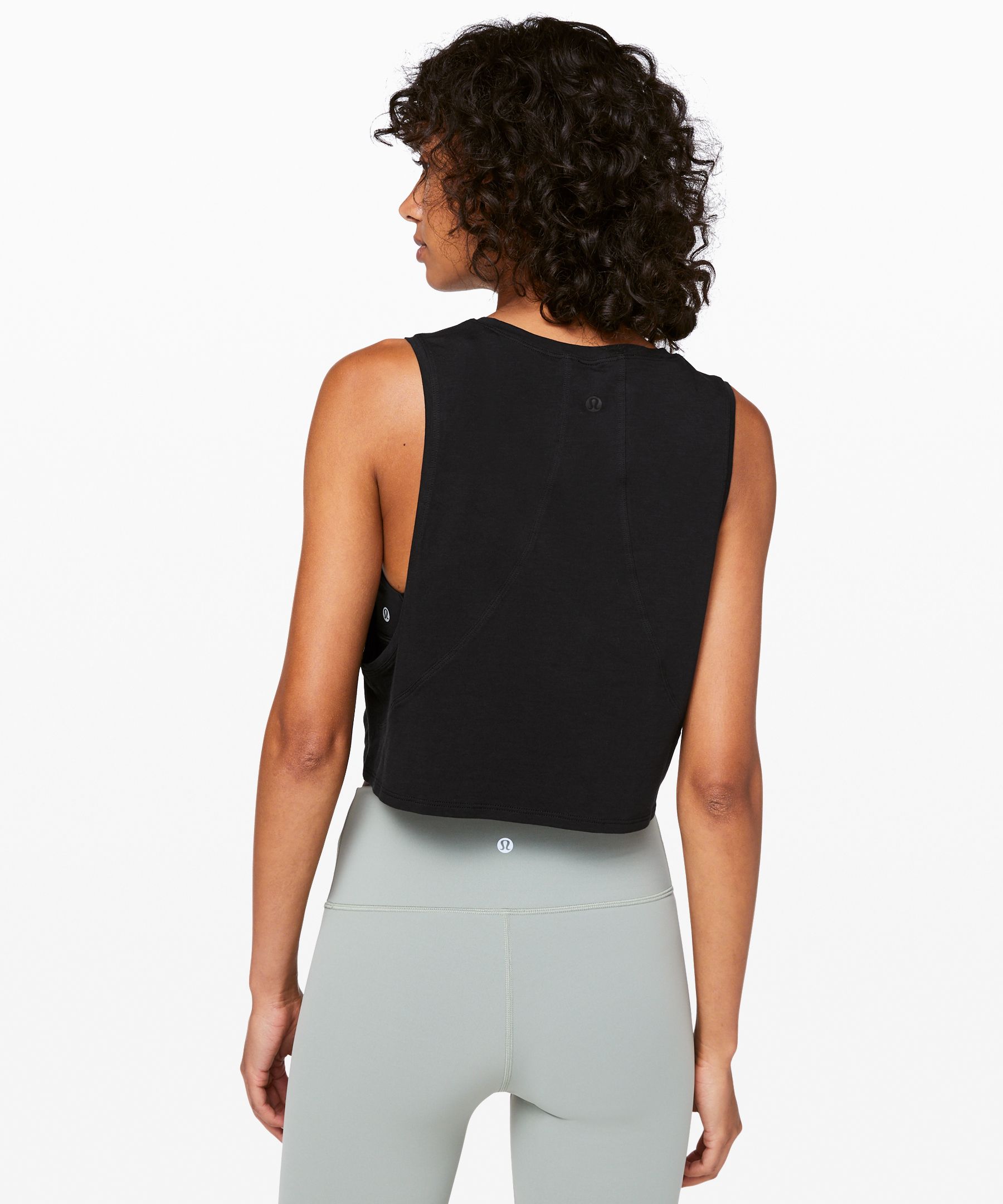 Lululemon Muscle Love Crop Tank Top *Tough - Rhino Grey - lulu