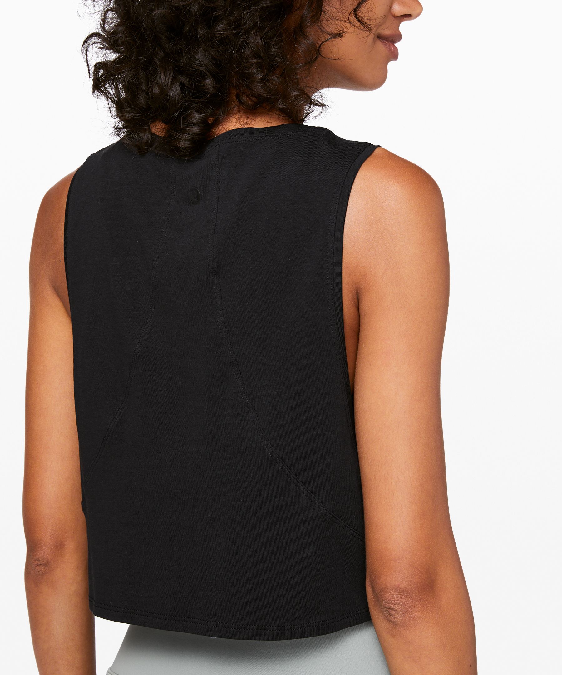 Lululemon Muscle Love Crop Tank - Black (First Release) - lulu