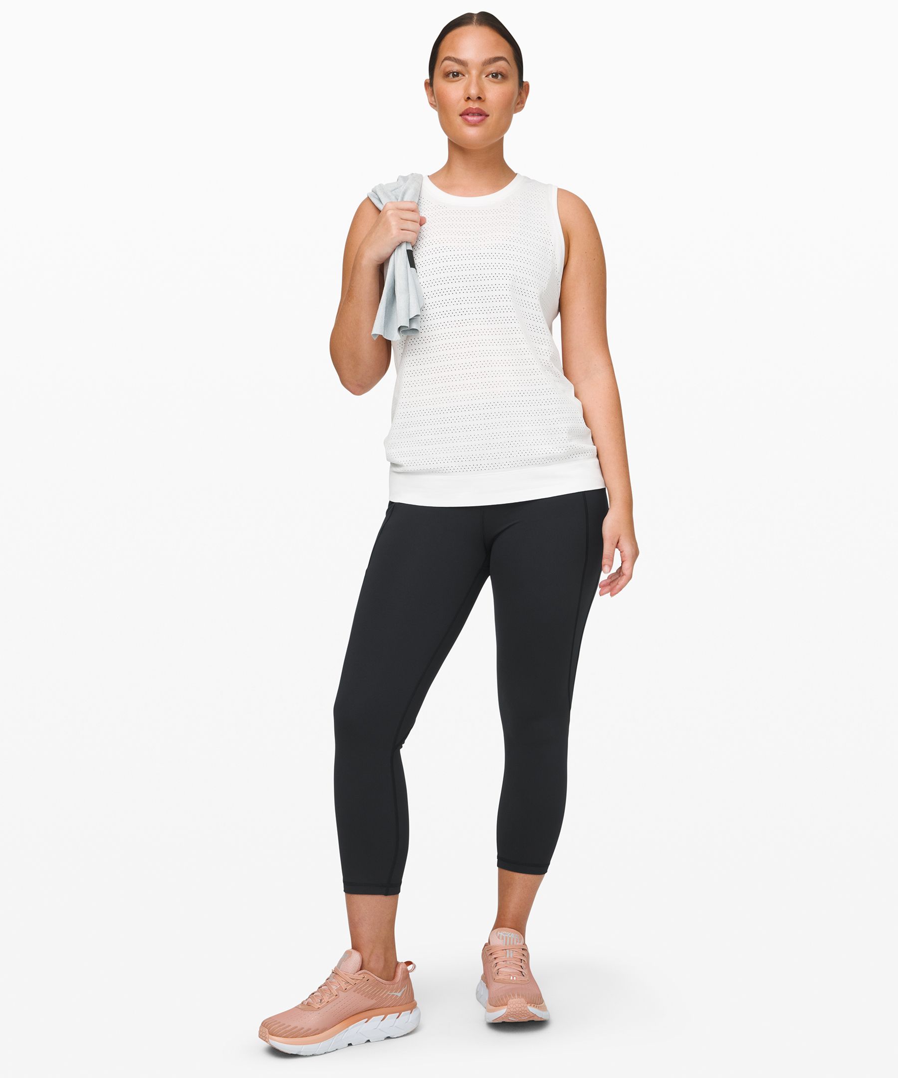 Lululemon breeze by muscle tank squad/ black.  Athletic tank tops, Muscle tank  tops, Tank tops