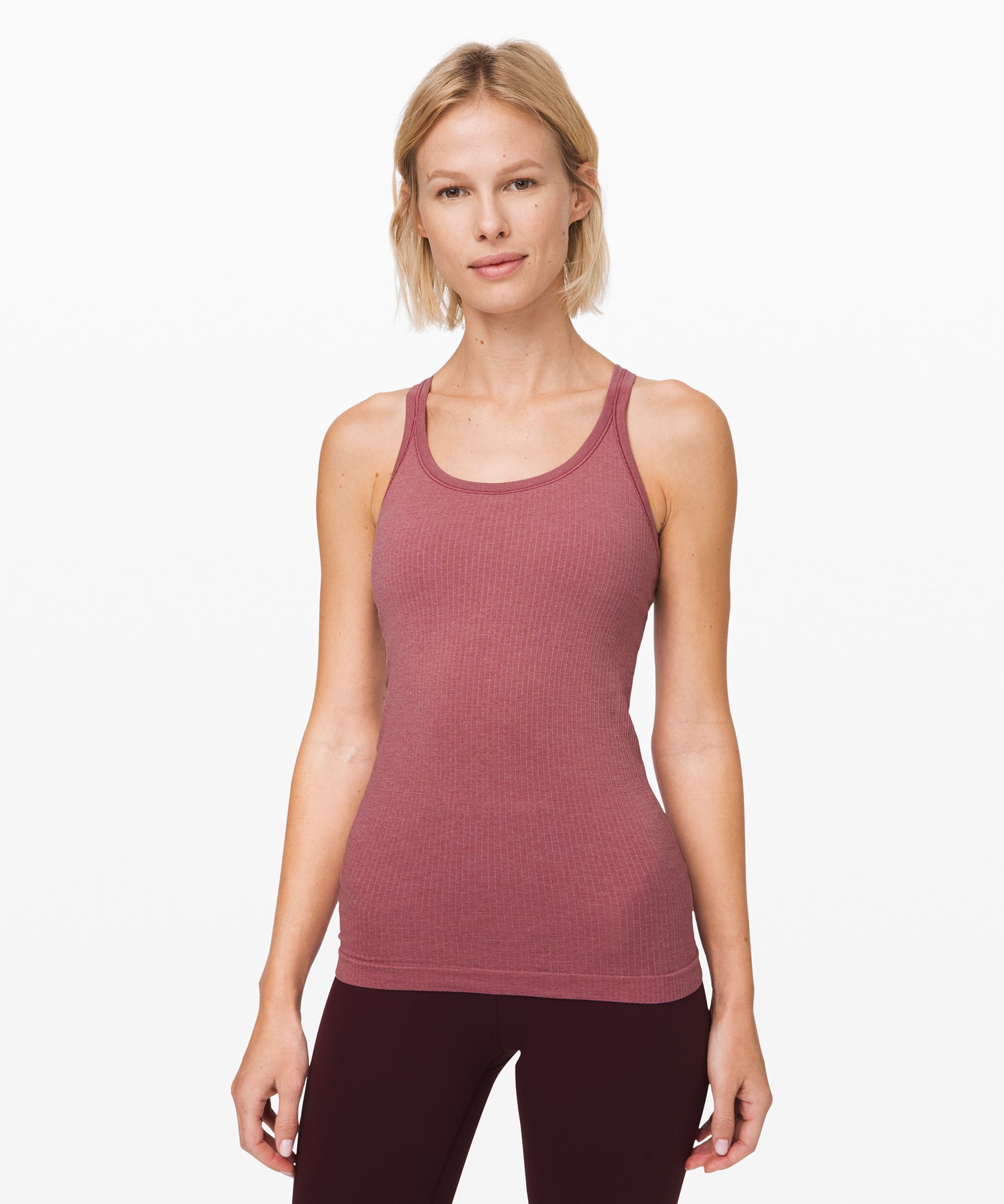 Lululemon Ebb To Street Tank *light Support For B/c Cup In Pink