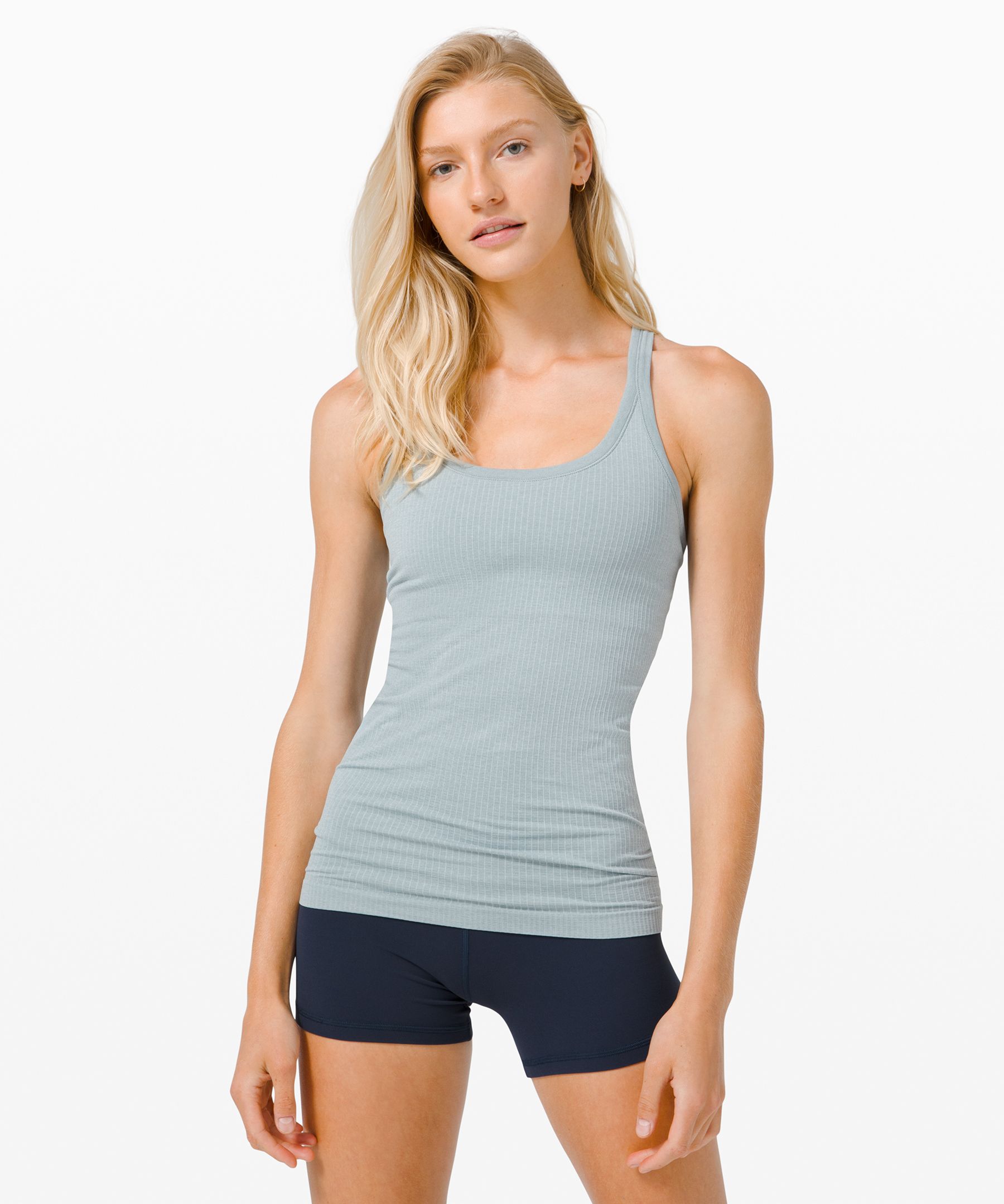 Lululemon Ebb To Street Tank *light Support For B/c Cup In Blue