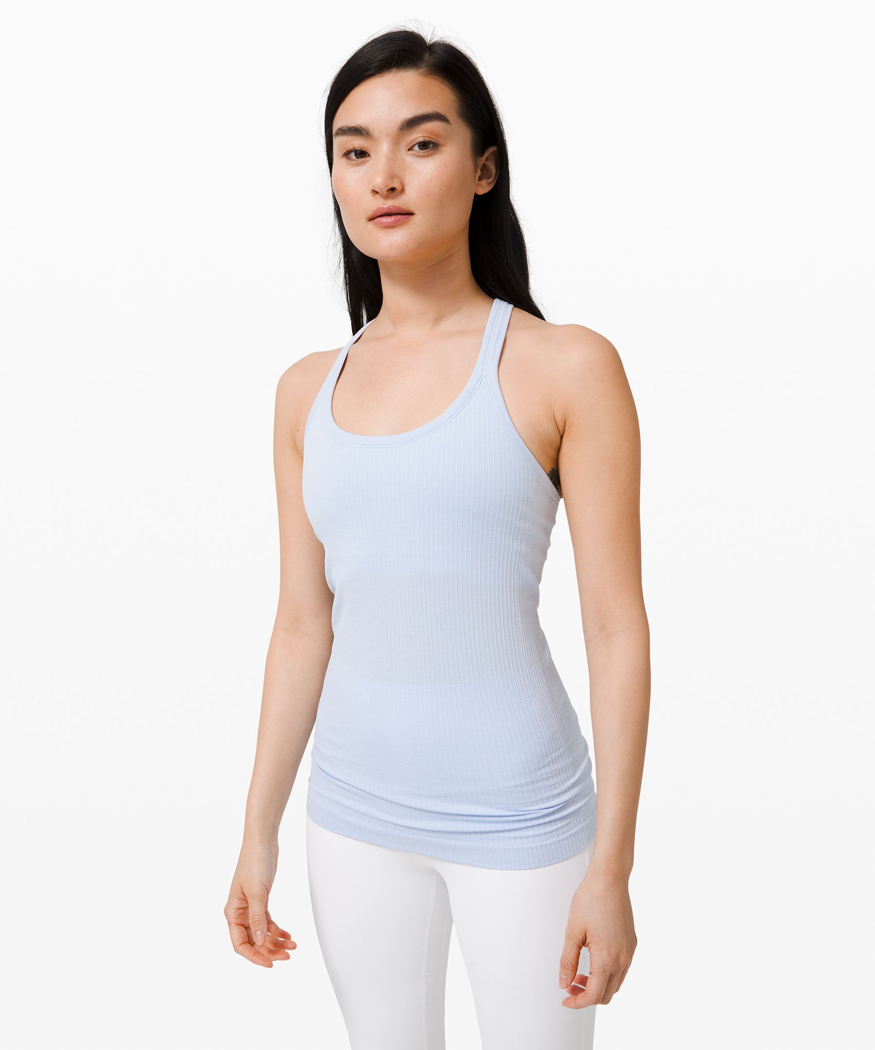 Lululemon Ebb To Street Tank *light Support For B/c Cup In Daydream