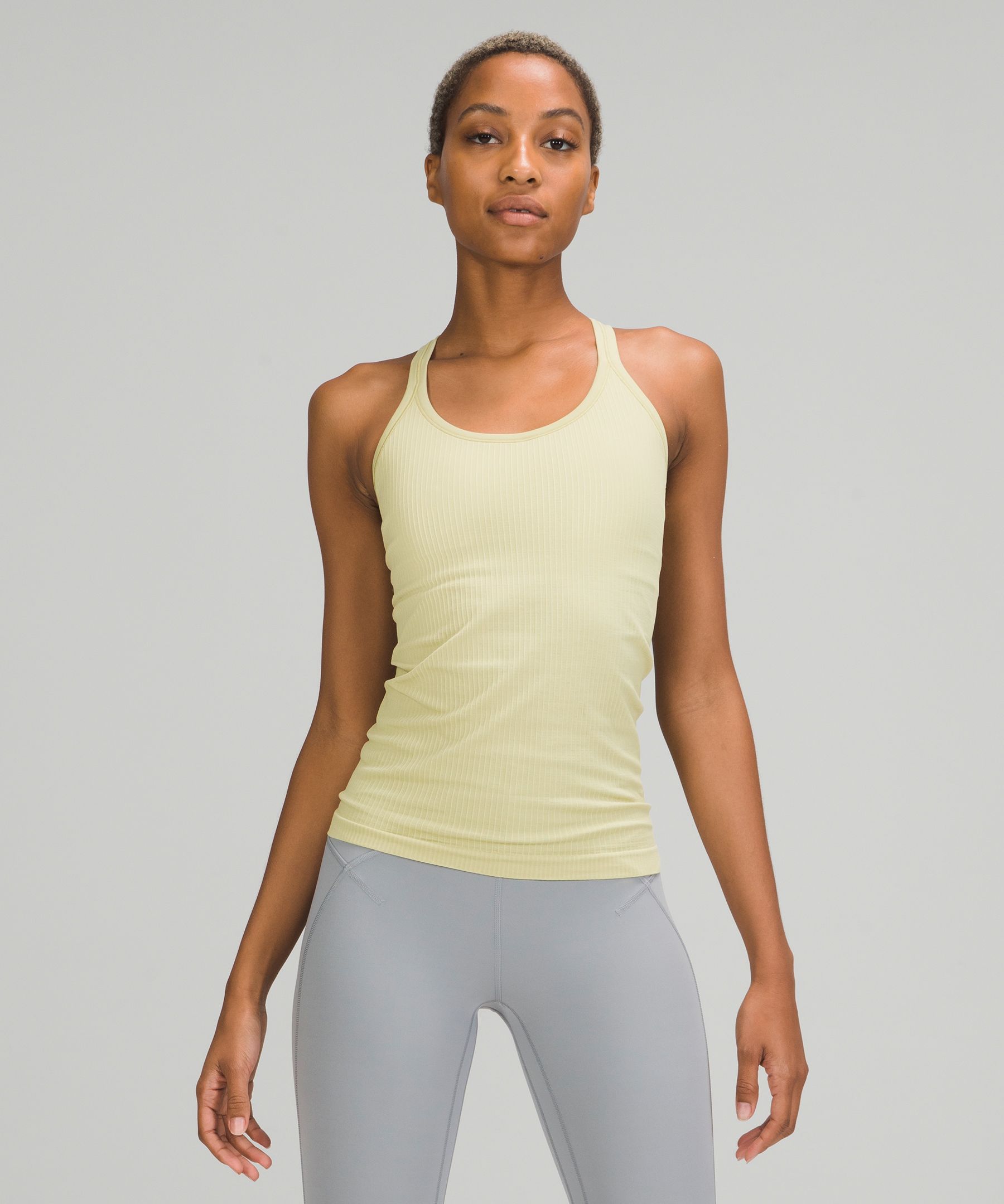 Lululemon Ebb to Street Shelf Bra Tank Top *Light Support - White