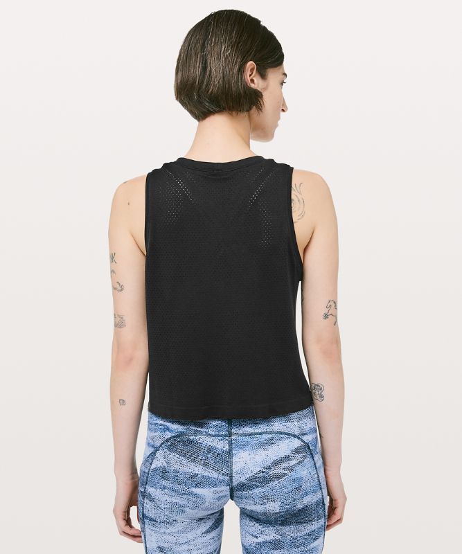 Breeze By Muscle Cropped Tank Top *Logo