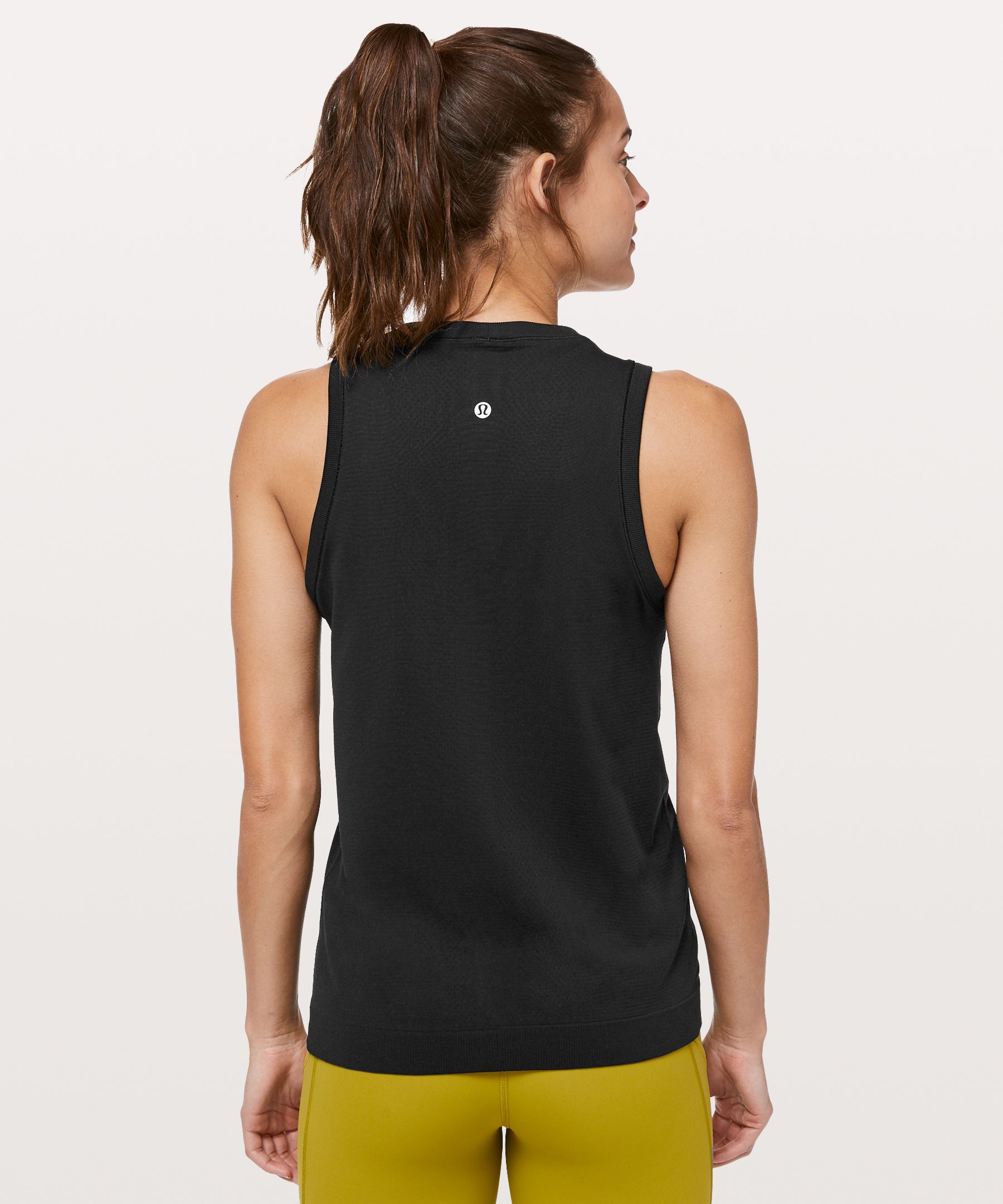 Lululemon Swiftly Tech Strappy Tank - Black / Black - lulu fanatics