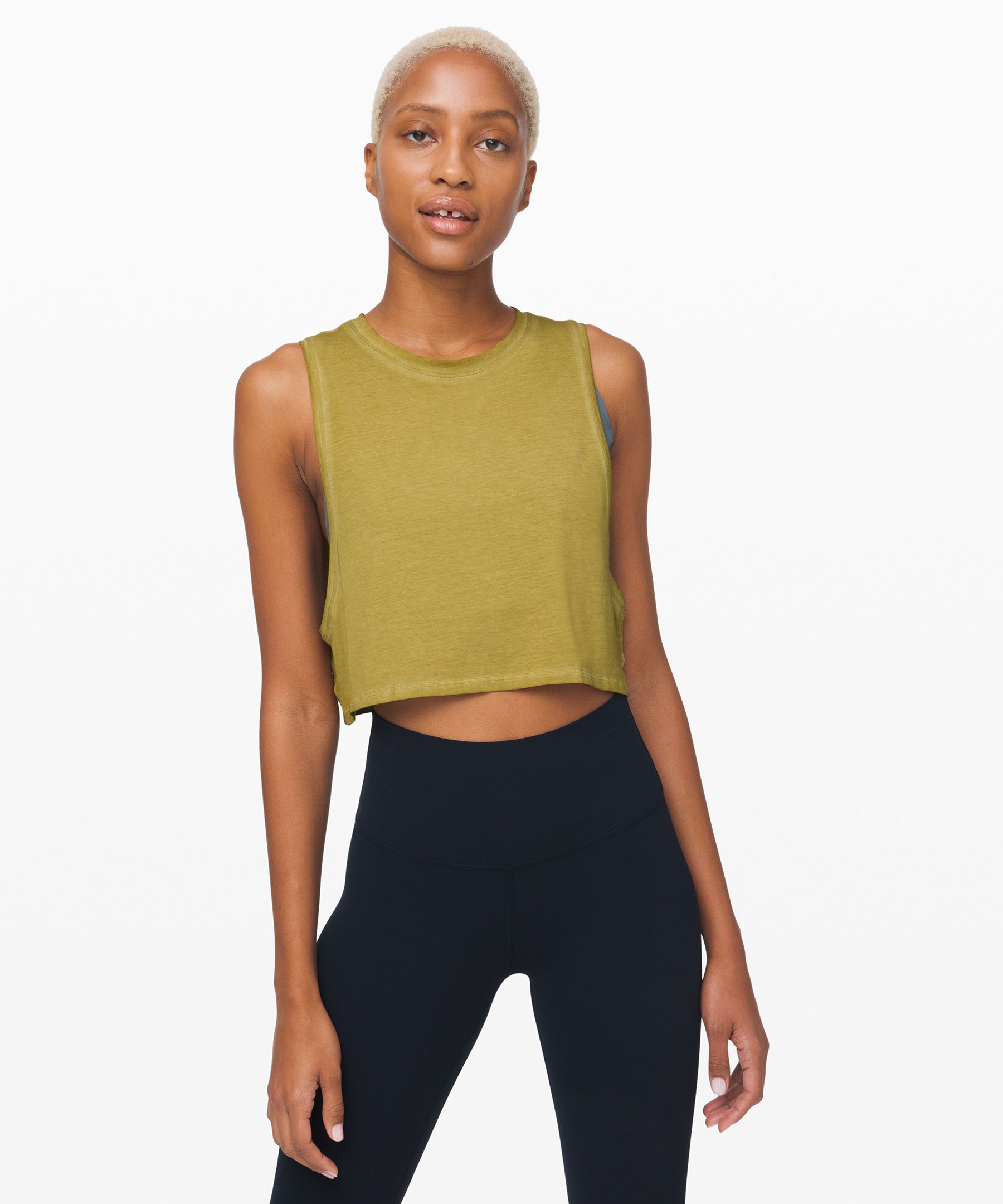 Lululemon Muscle Love Crop Tank - Black (First Release) - lulu