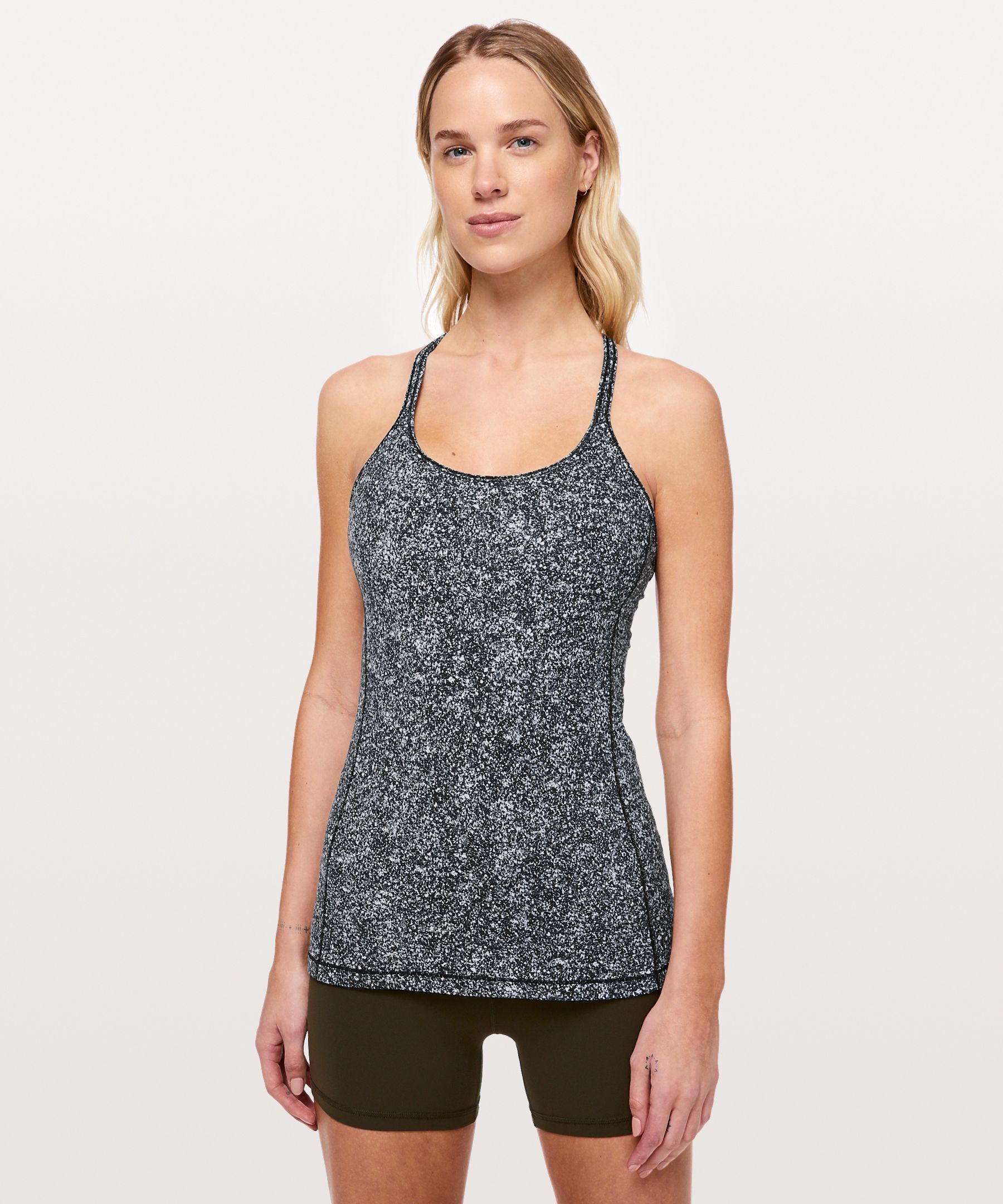 Lululemon Free To Be Tank *everlux In Formation Camo Deep Coal
