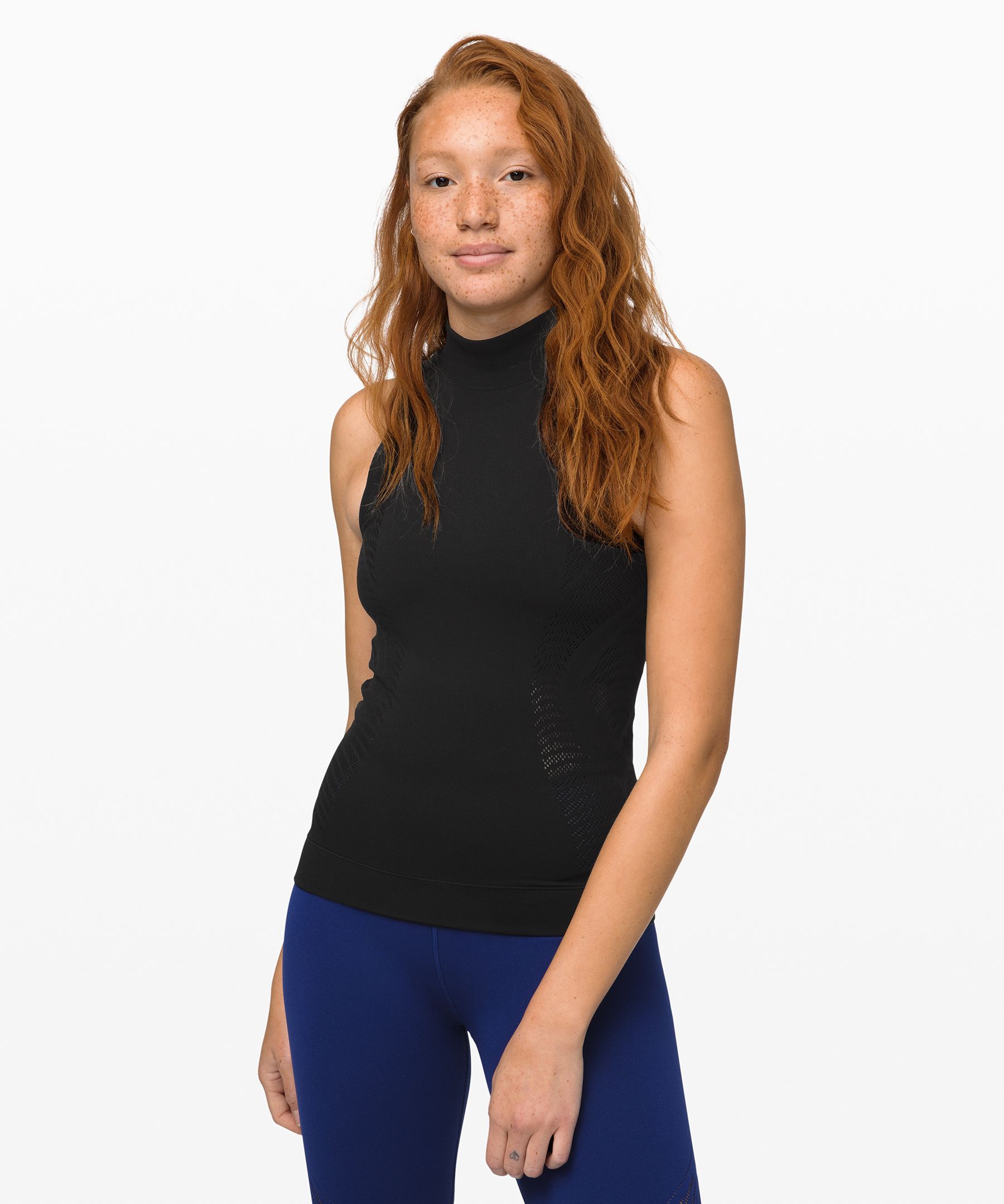 Aurora Top, Sleeveless Turtleneck Top