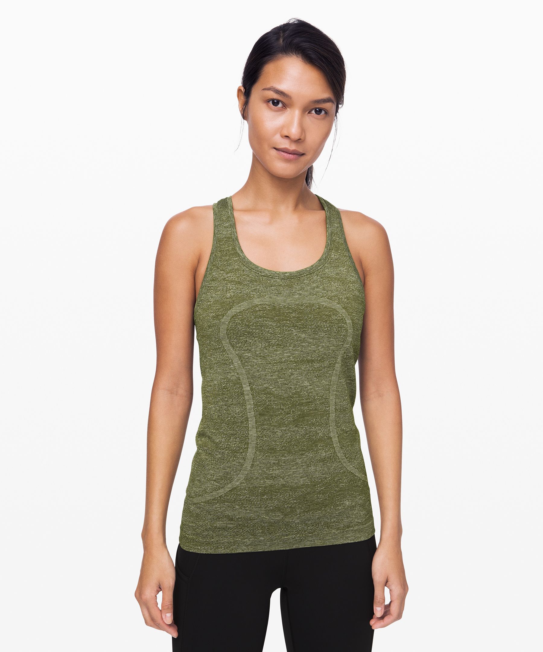 Lululemon Train to Be Tank Top - Everglade Green / Everglade Green