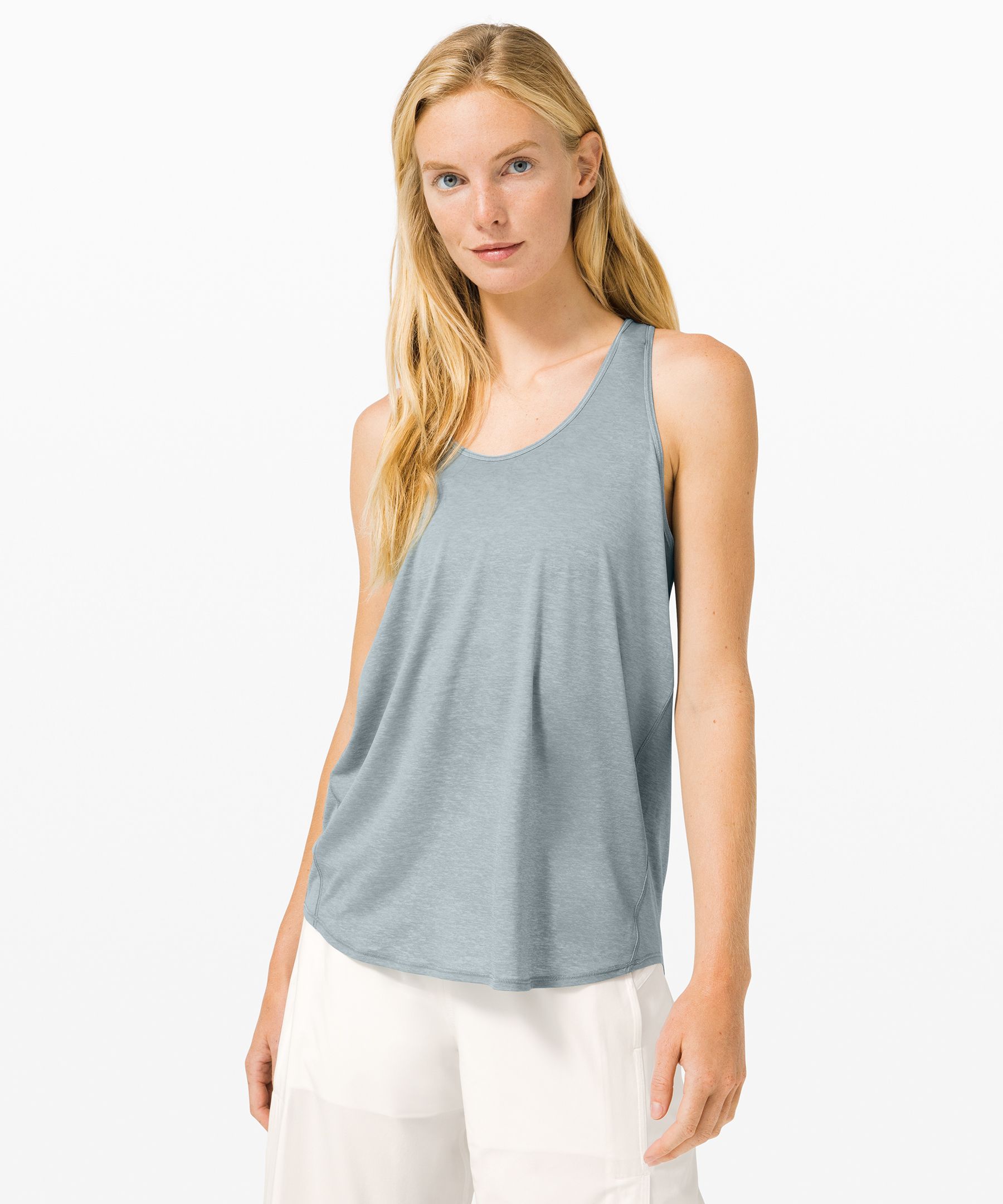 Lululemon Essential Tank *pleated In Blue