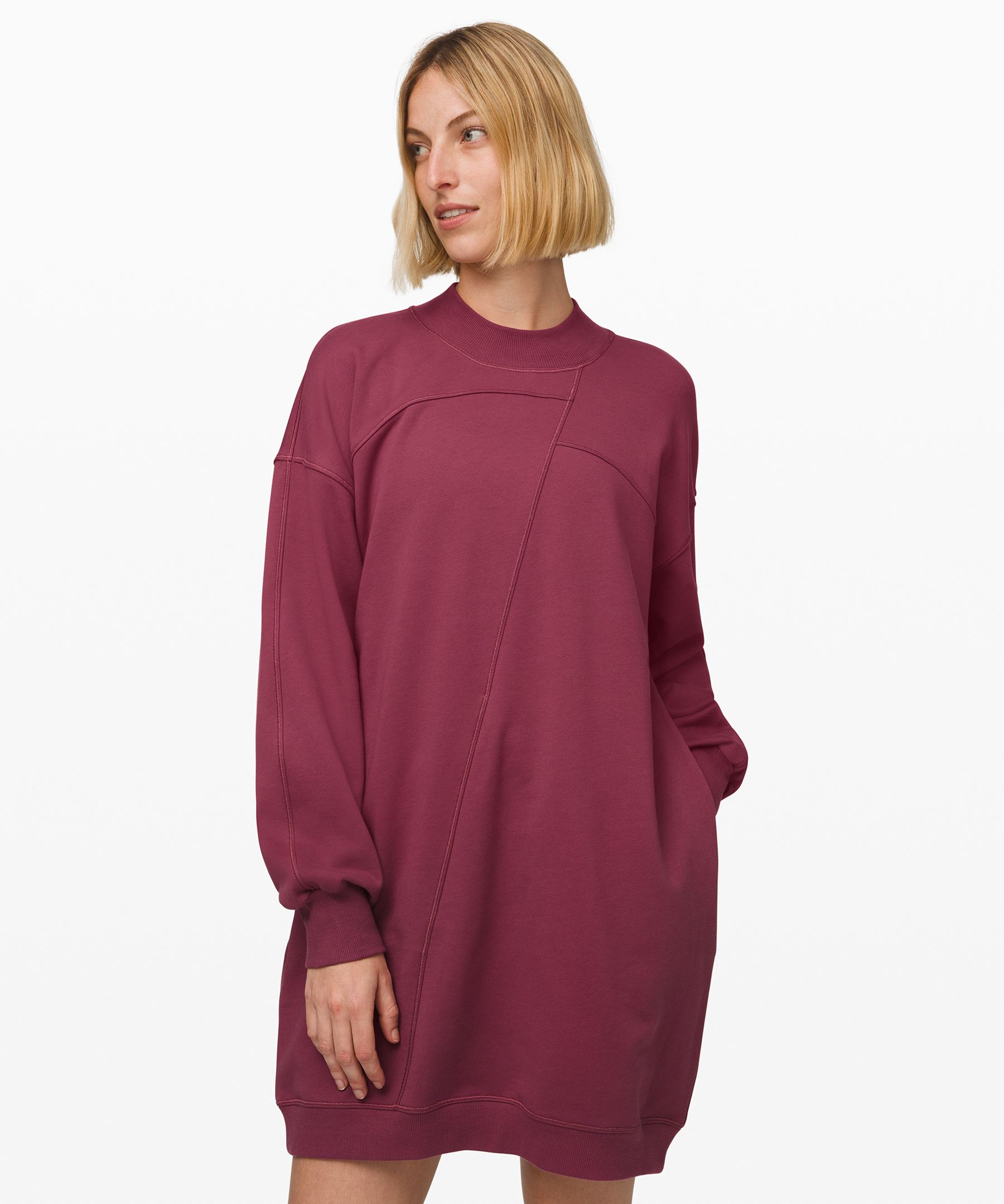 Lululemon Broken Beats Sweater Dress In Plumful