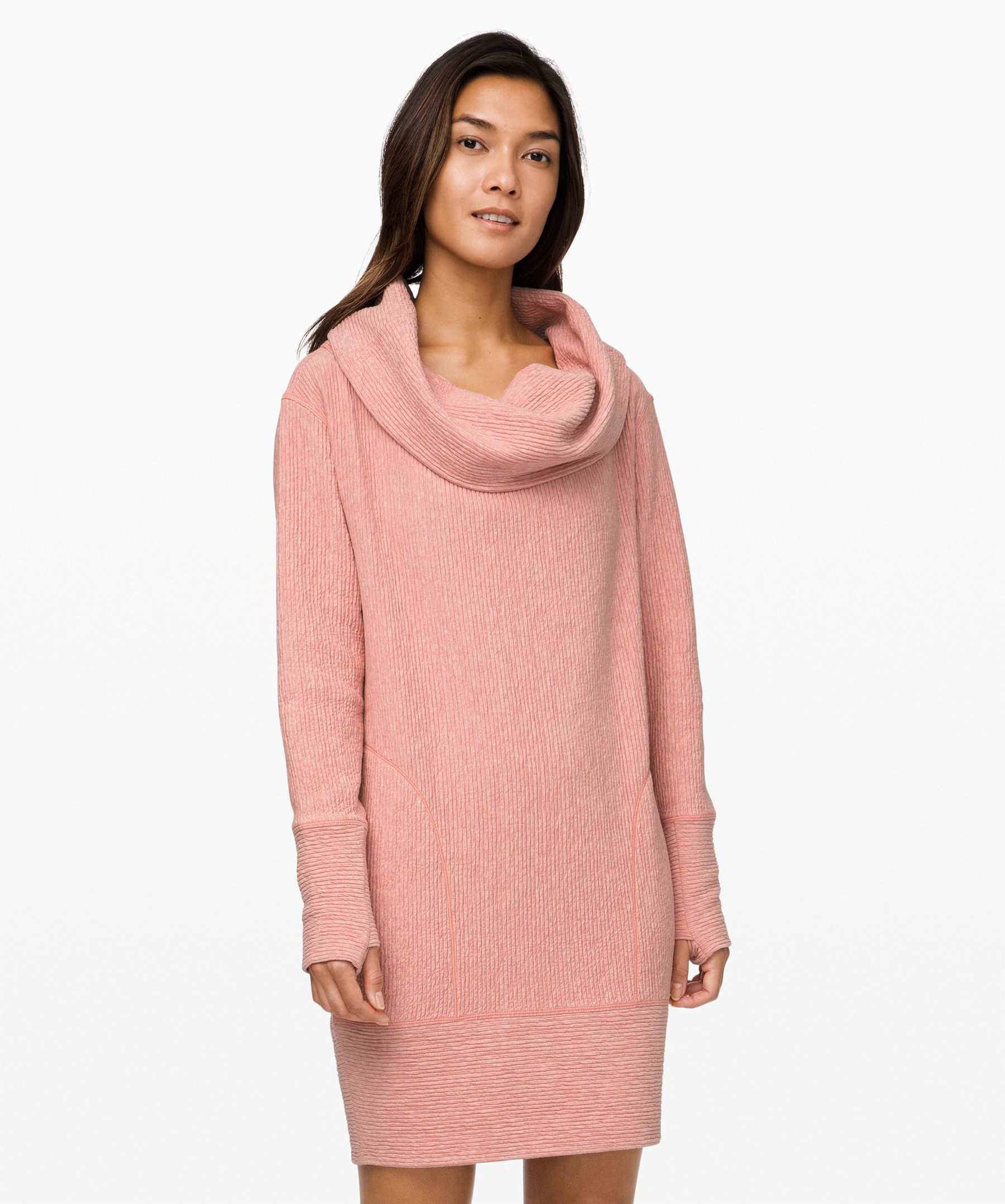 Lululemon Along The Way Dress In Heathered Copper Clay