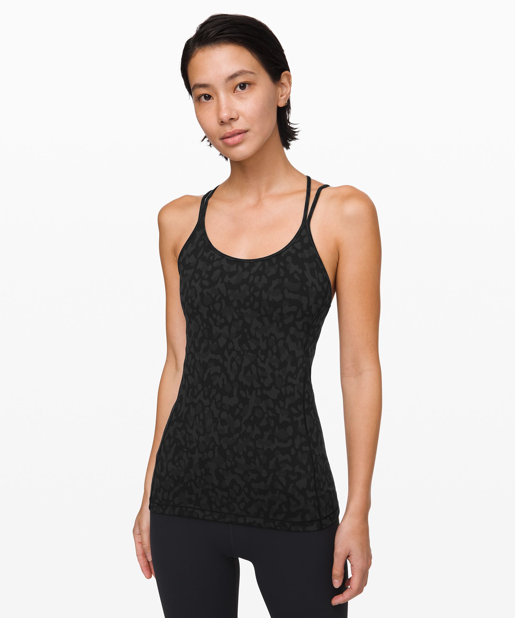 Lululemon Free To Be Tank *everlux In Formation Camo Deep Coal