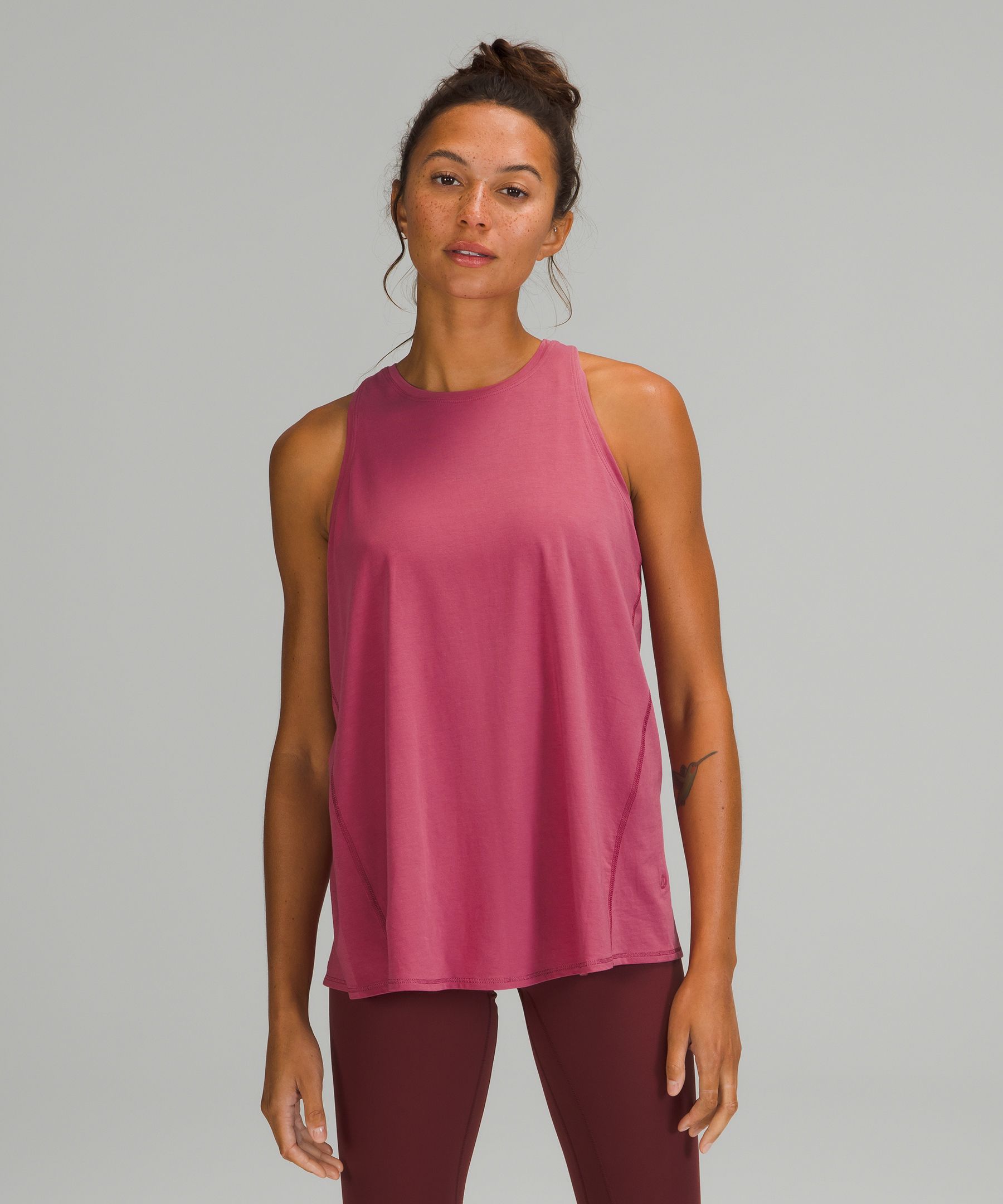 Lululemon All Tied Up Tank Top In Pink Lychee