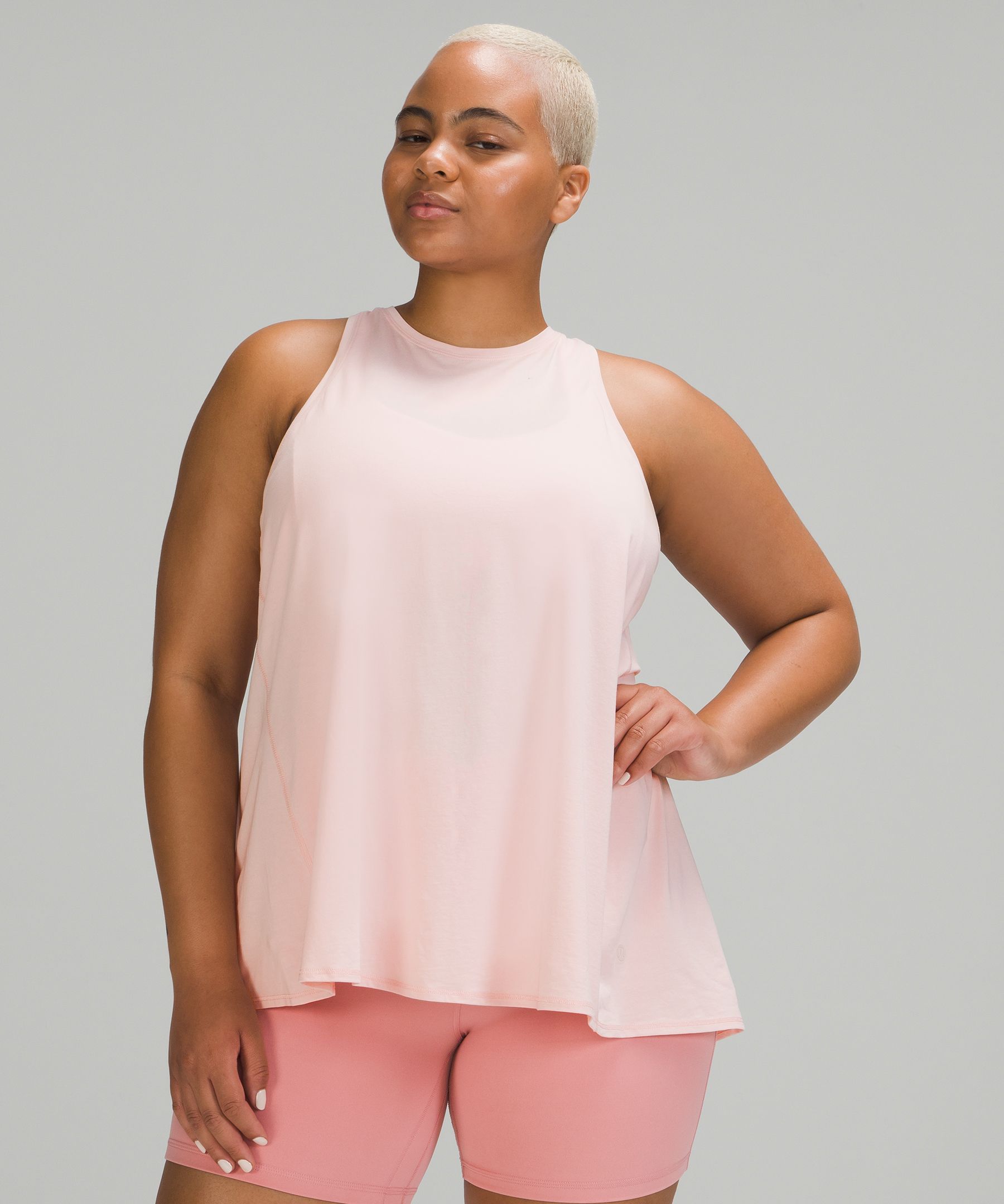 Lululemon All Tied Up Tank Top In Pink Mist