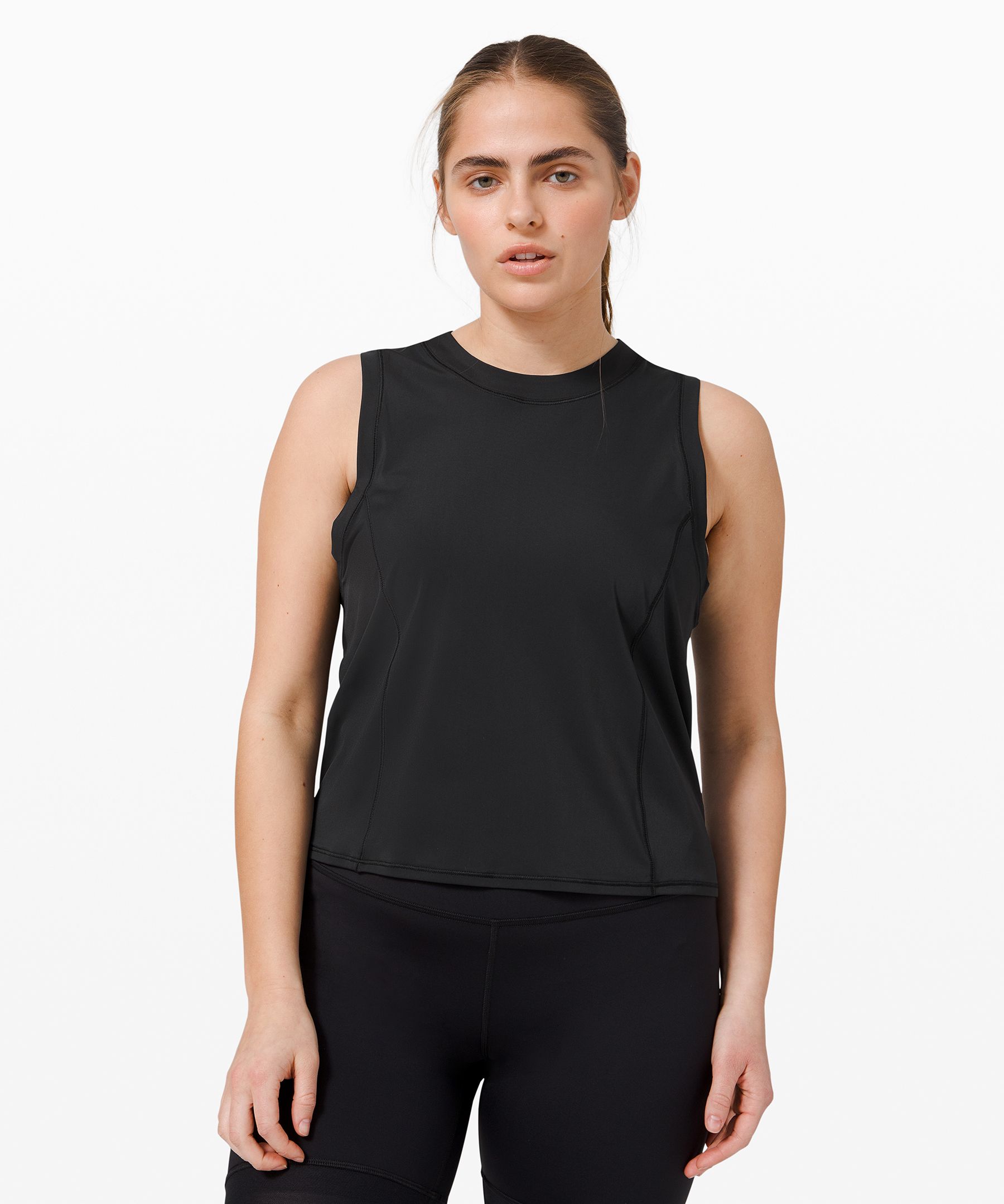 Lululemon Sheer Will Tank *camo In Black