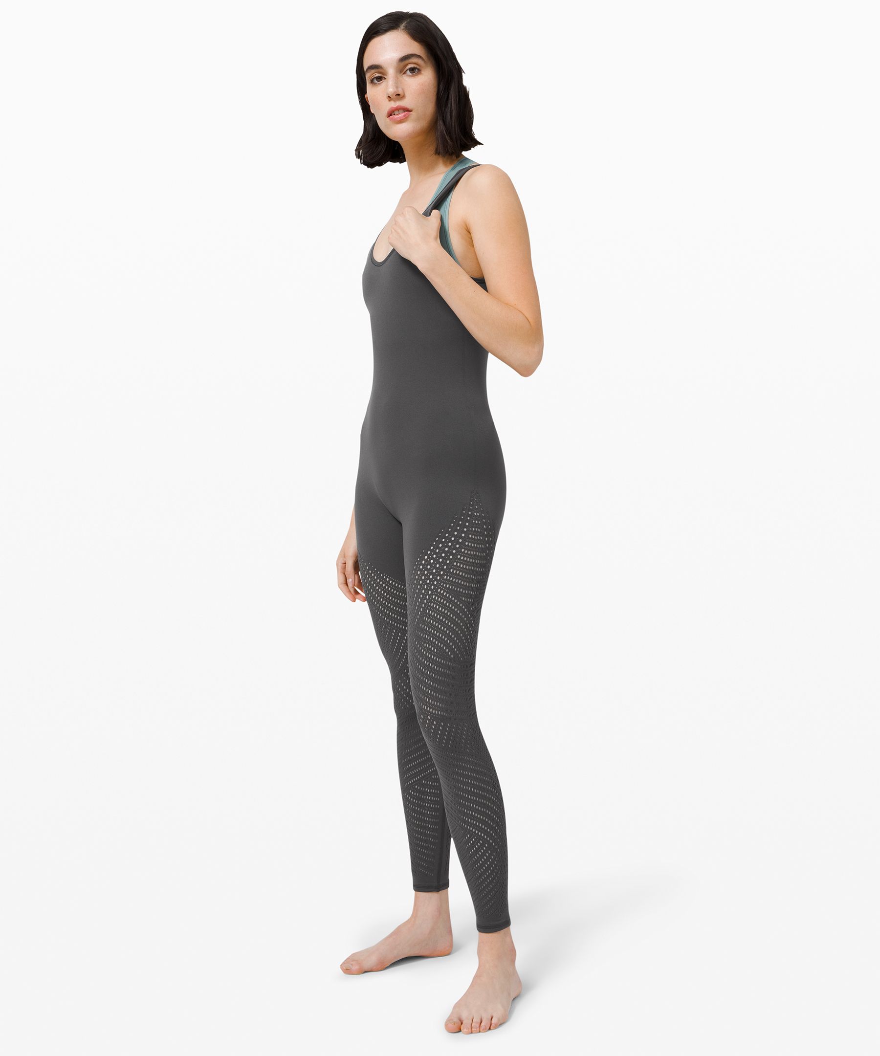 Lululemon Reveal Onesie *digi Rain In Graphite Grey