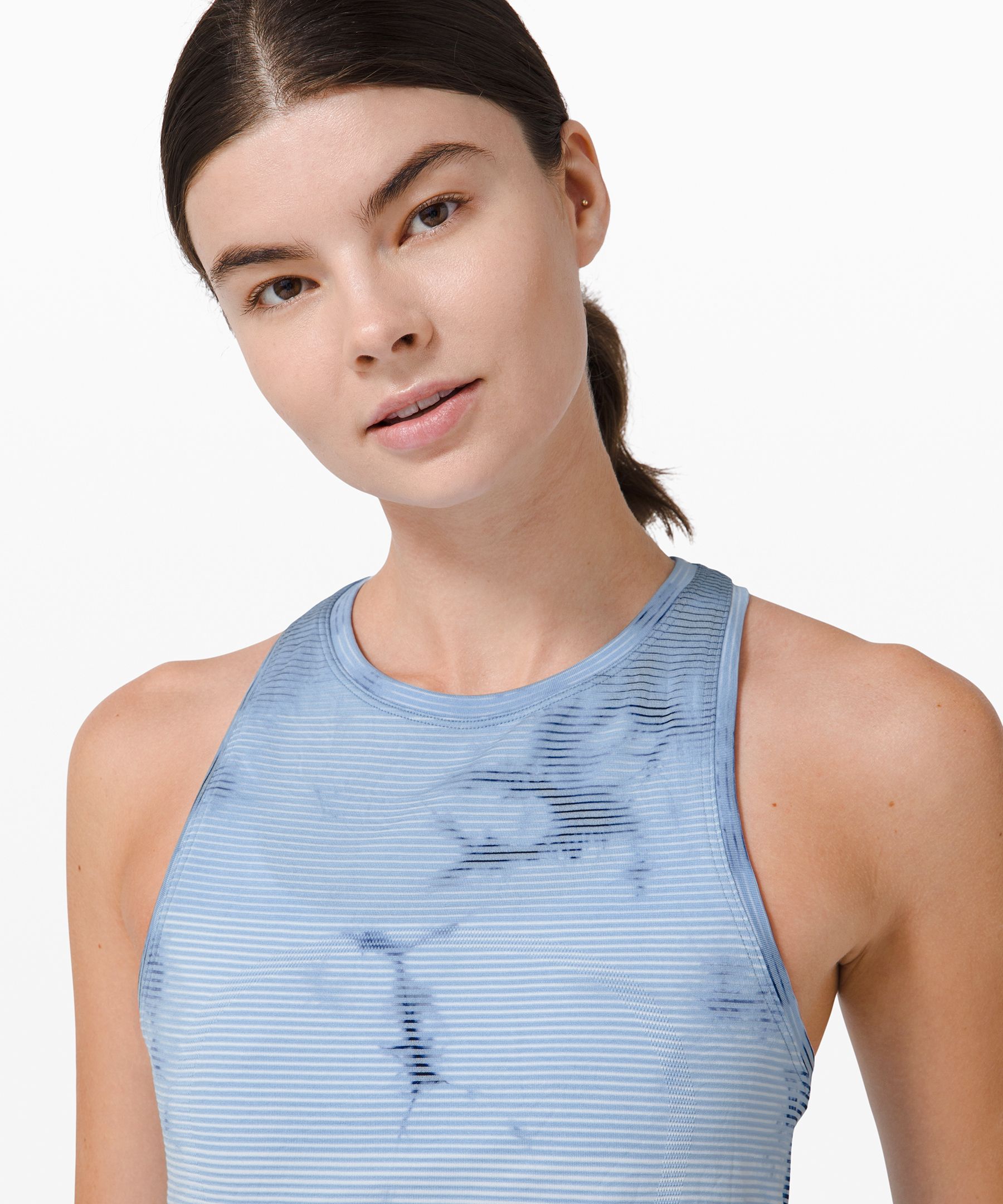 crew neck racerback tank