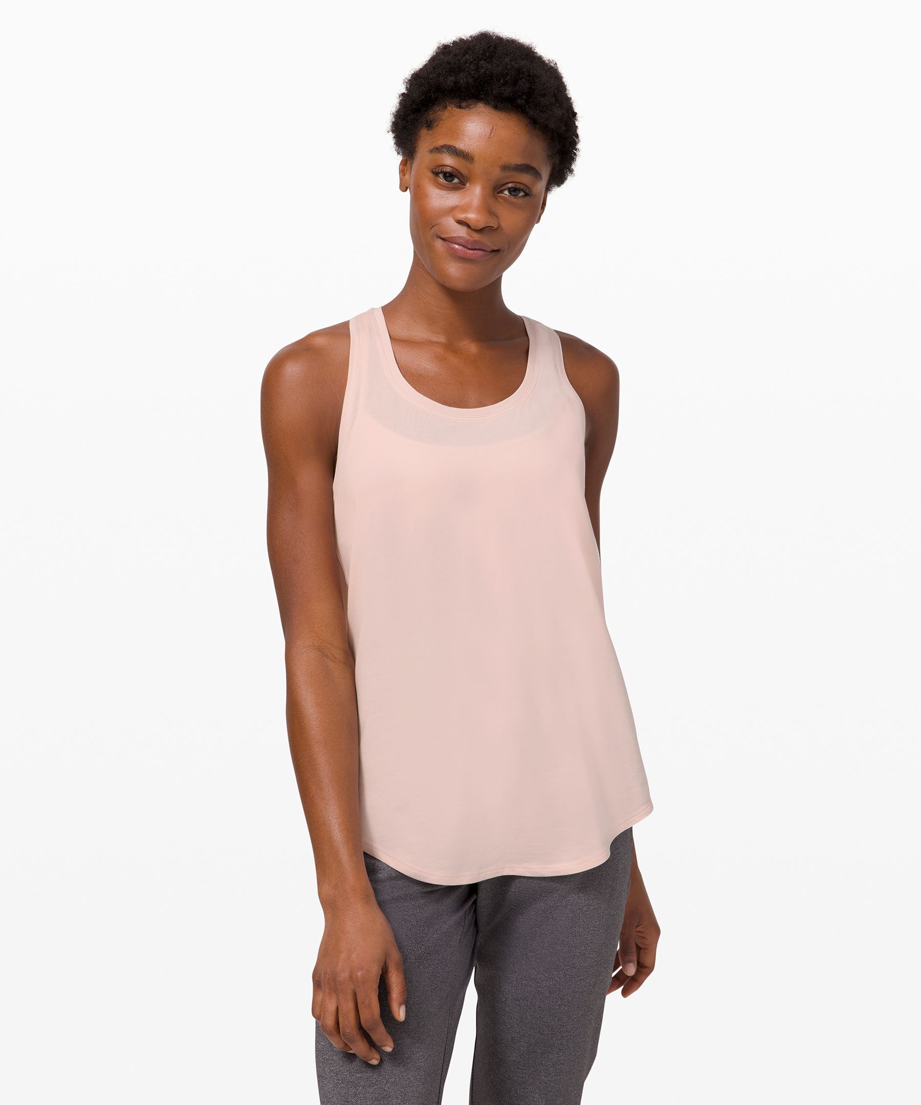 Lululemon Love Tank *pleated In Pink